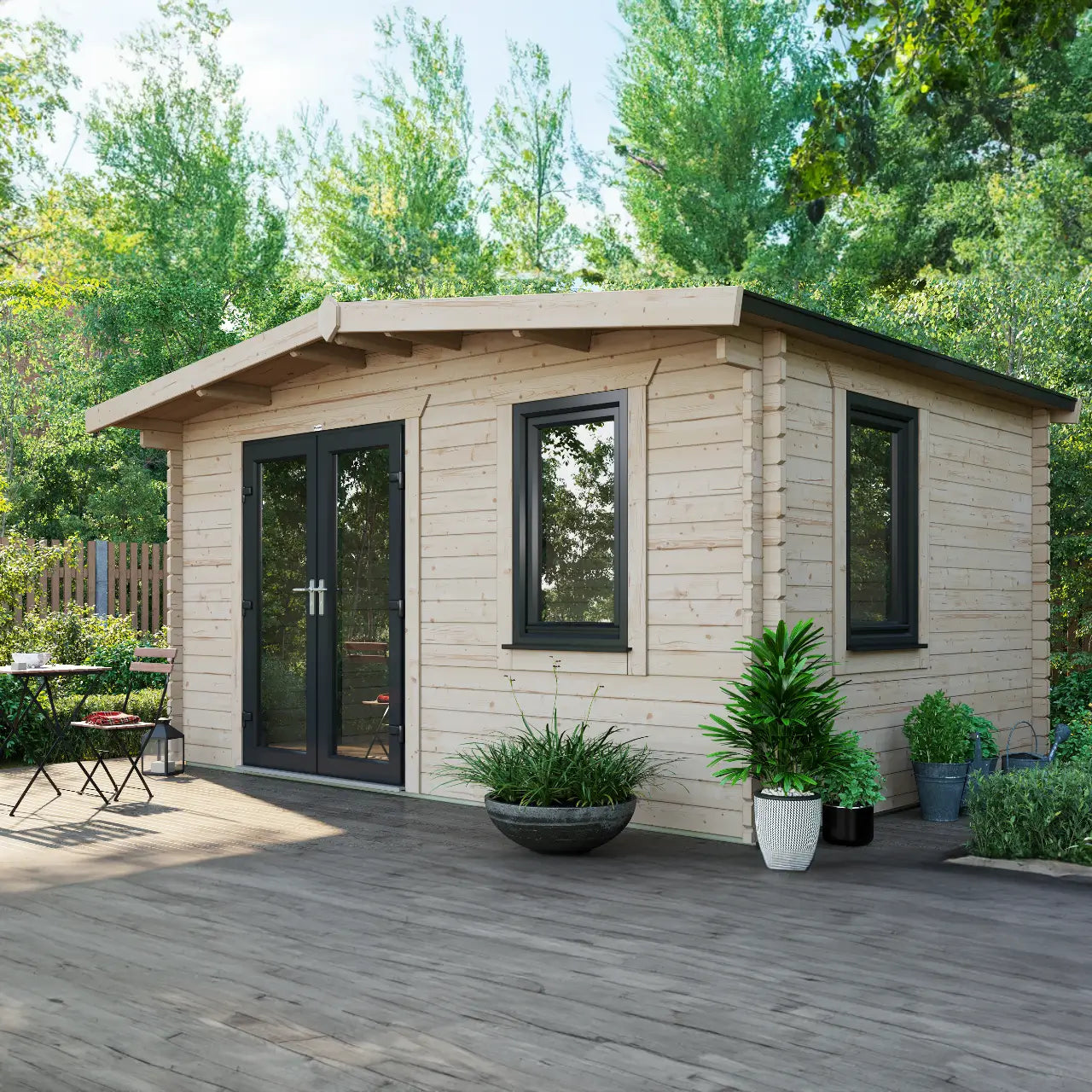 Powersheds Chalet Log Cabin - 44mm