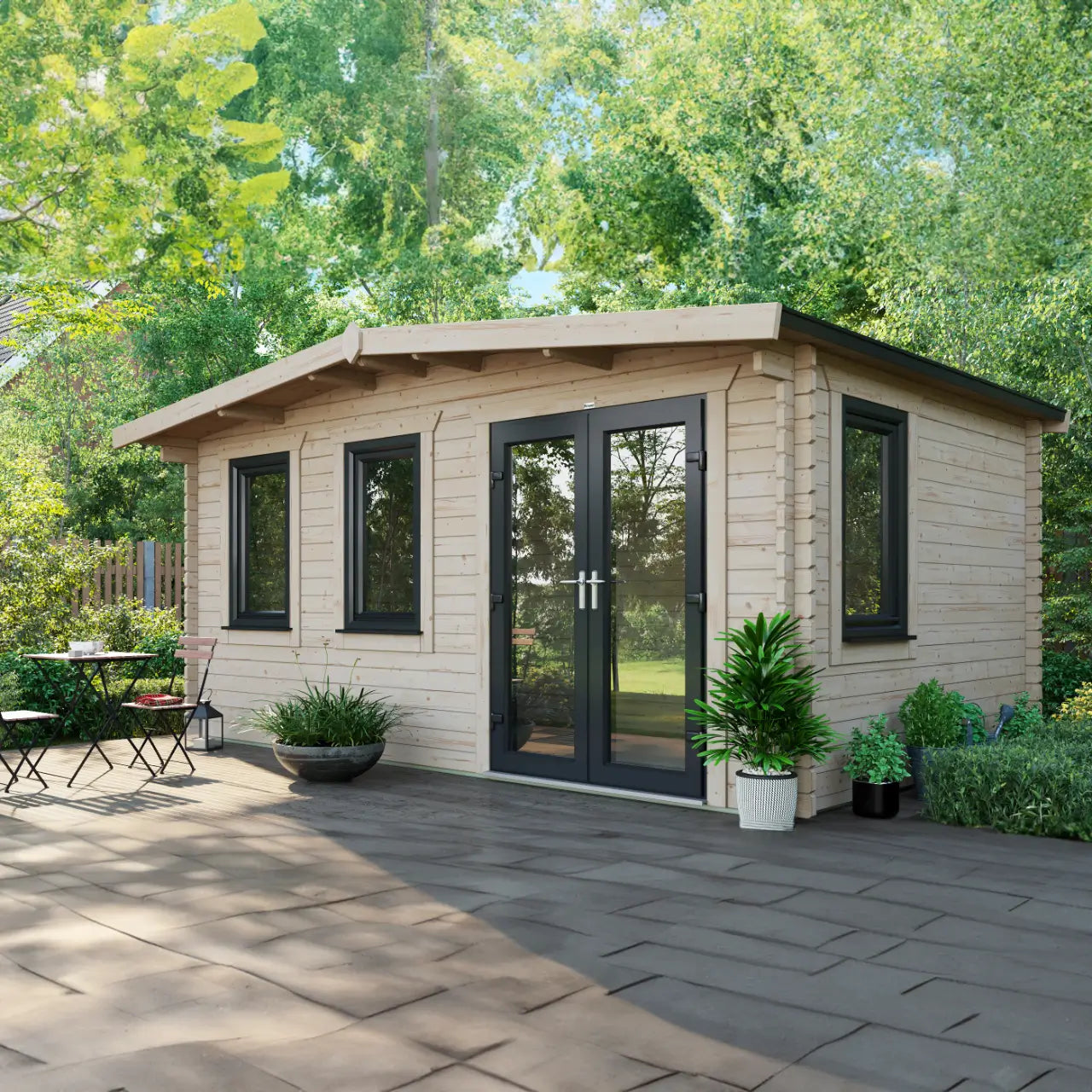 Powersheds Chalet Log Cabin - 44mm