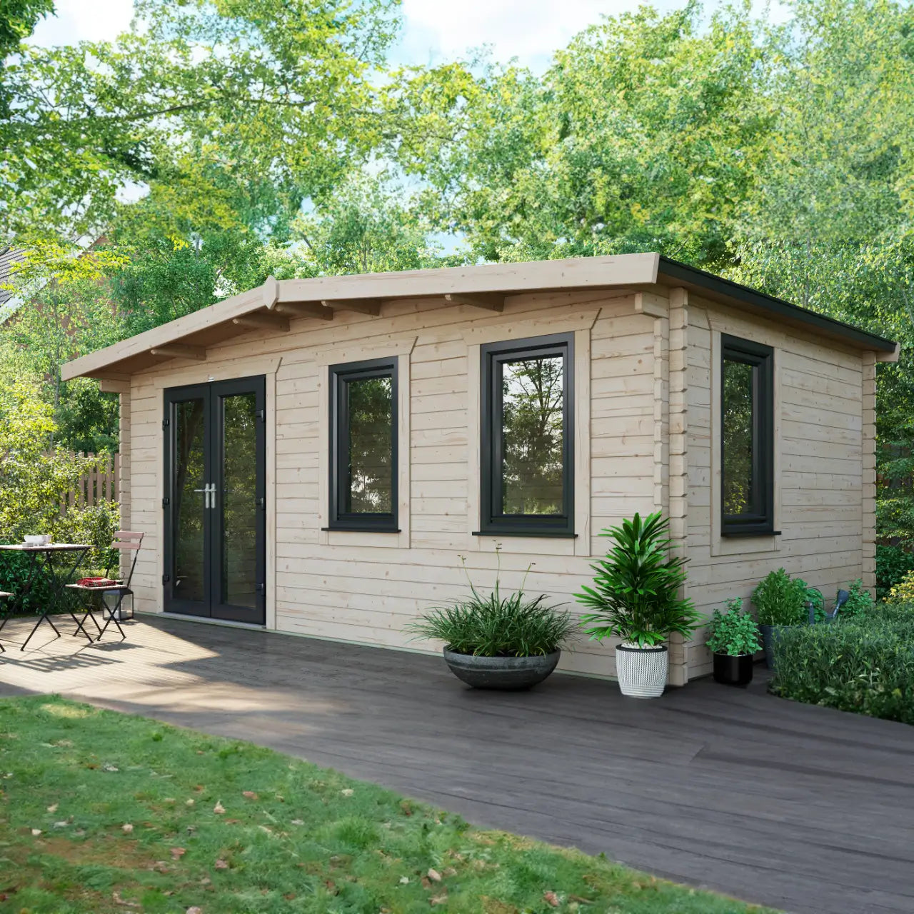 Powersheds Chalet Log Cabin - 44mm