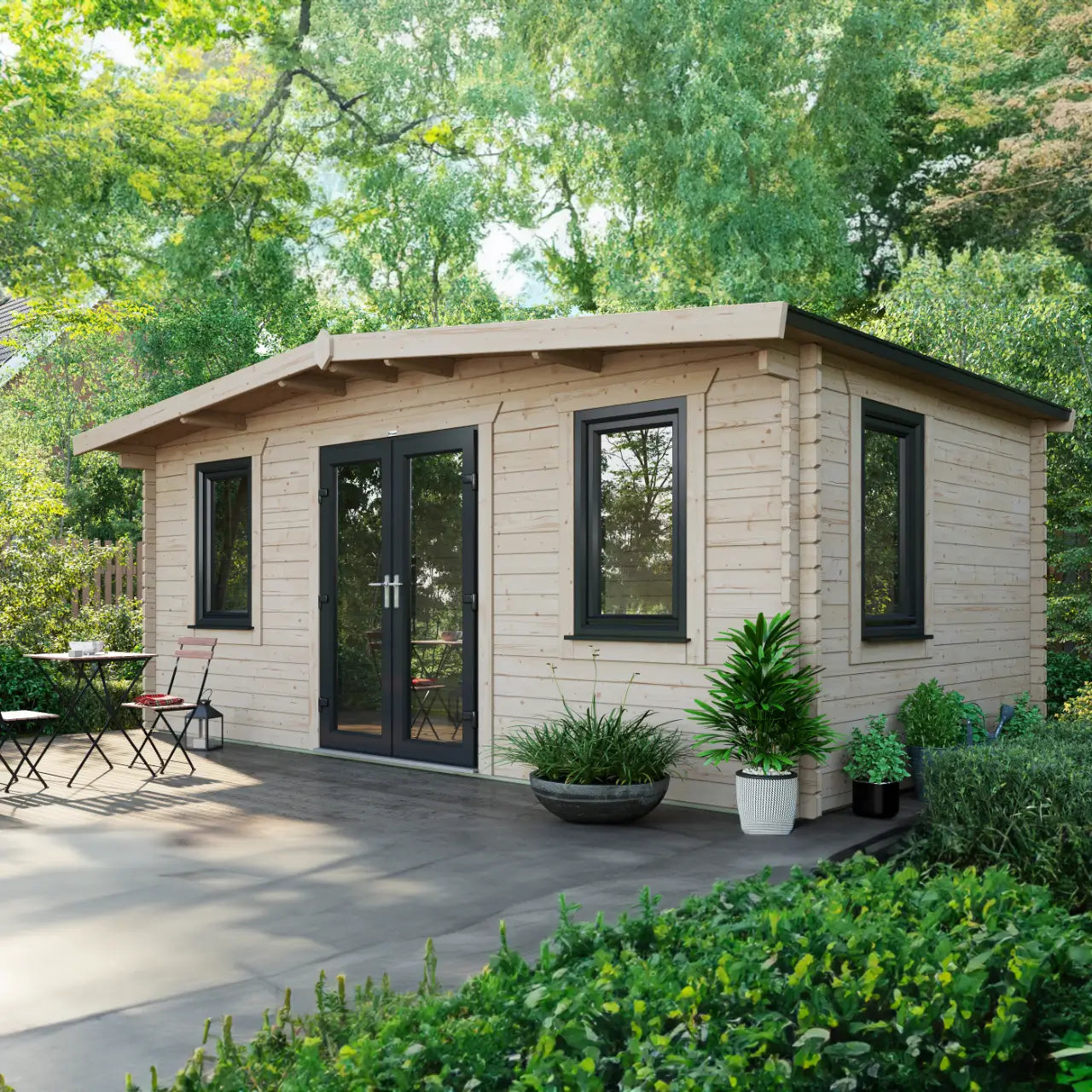 Powersheds Chalet Log Cabin - 44mm