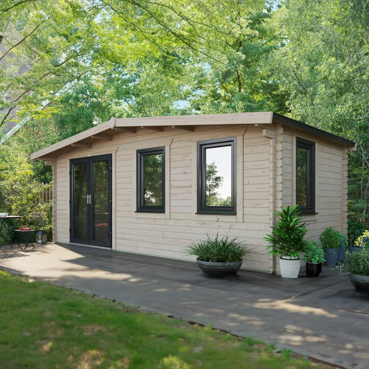 Powersheds Chalet Log Cabin - 44mm