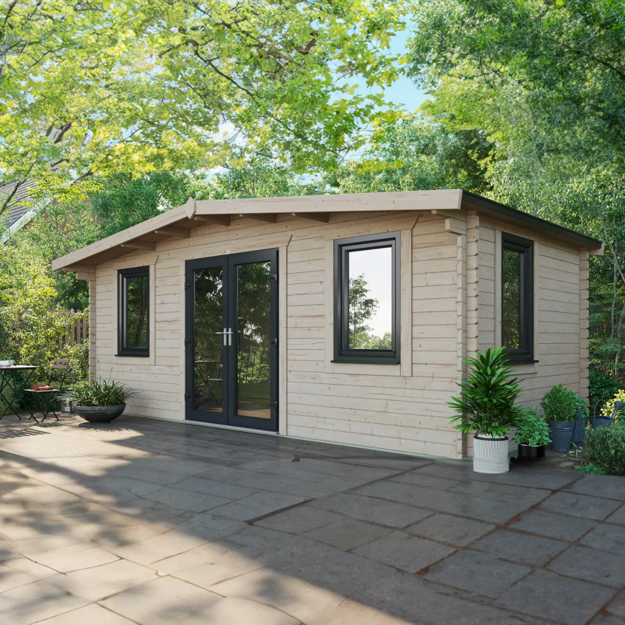 Powersheds Chalet Log Cabin - 44mm