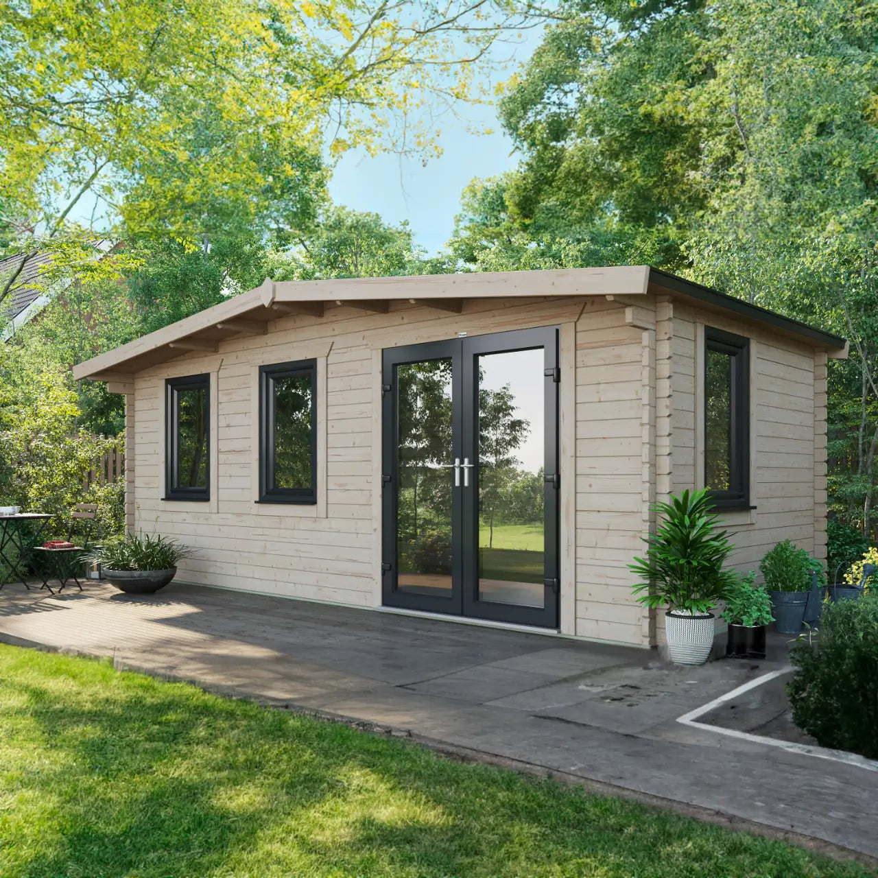 Powersheds Chalet Log Cabin - 44mm