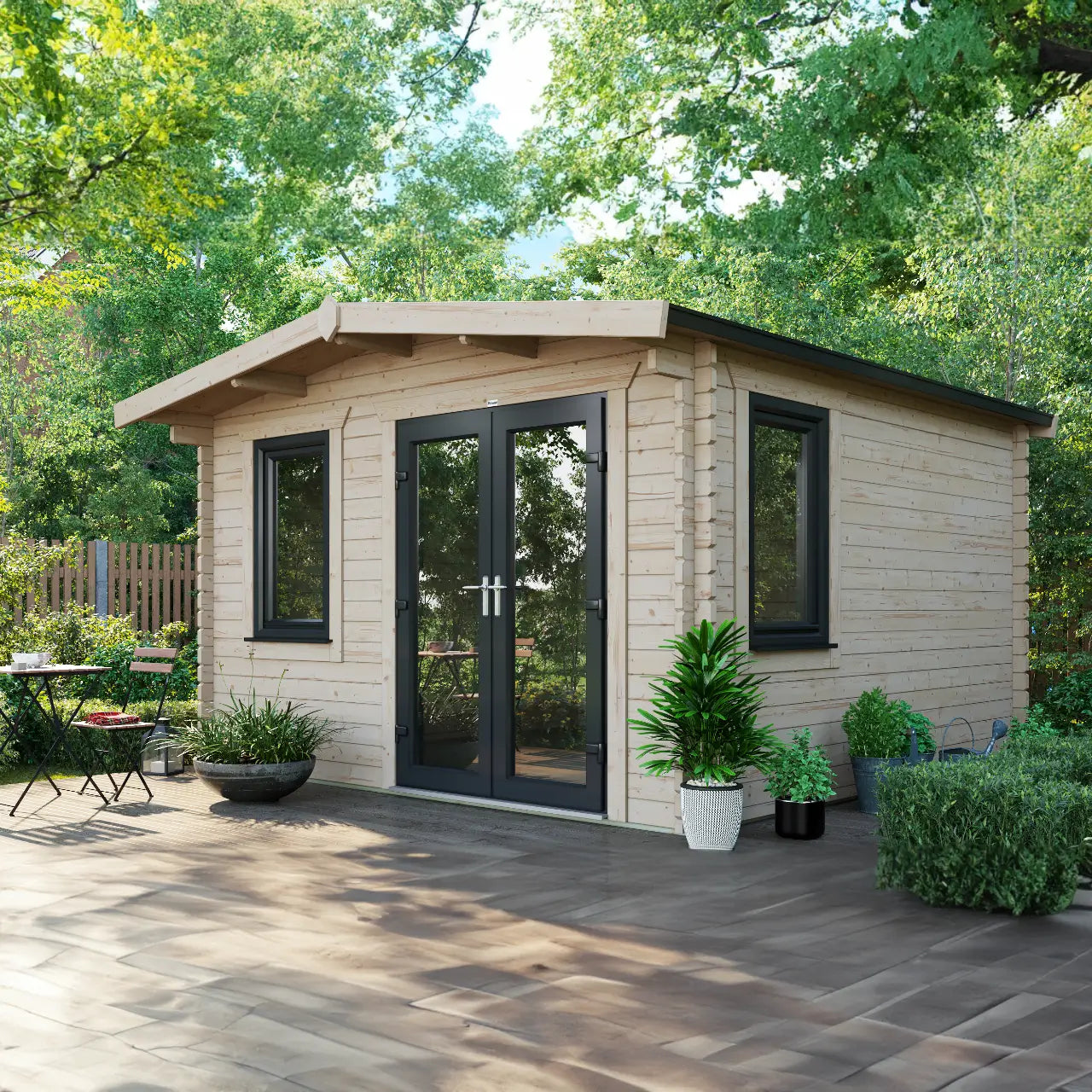 Powersheds Chalet Log Cabin - 44mm