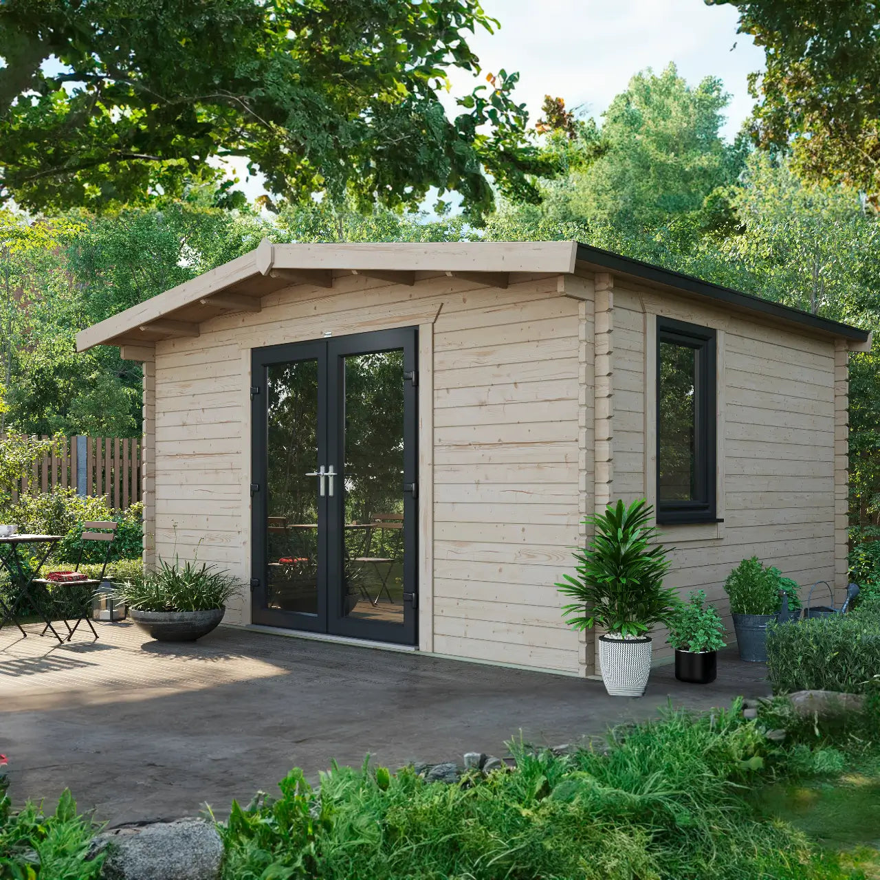 Powersheds Chalet Log Cabin - 44mm