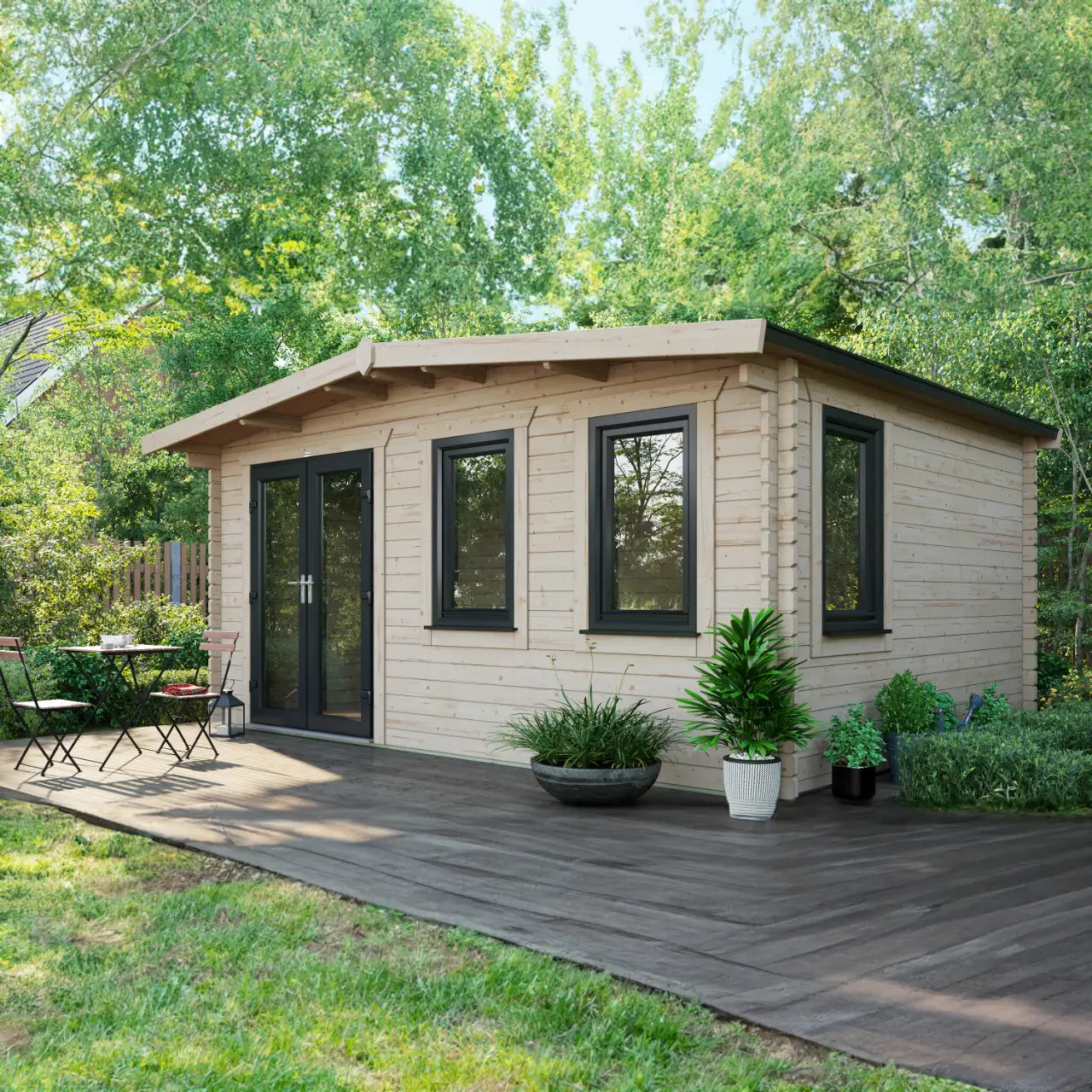 Powersheds Chalet Log Cabin - 44mm