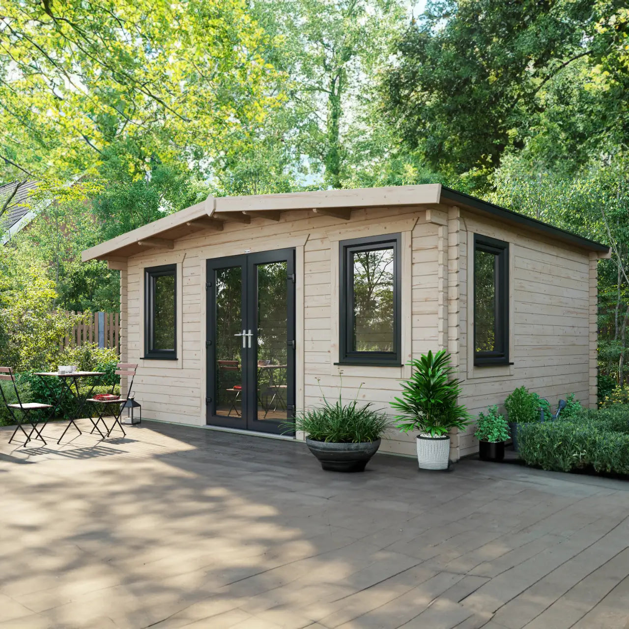 Powersheds Chalet Log Cabin - 44mm