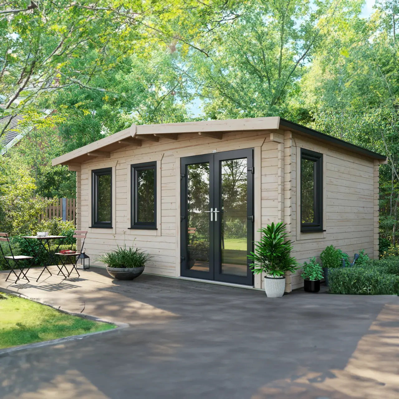 Powersheds Chalet Log Cabin - 44mm