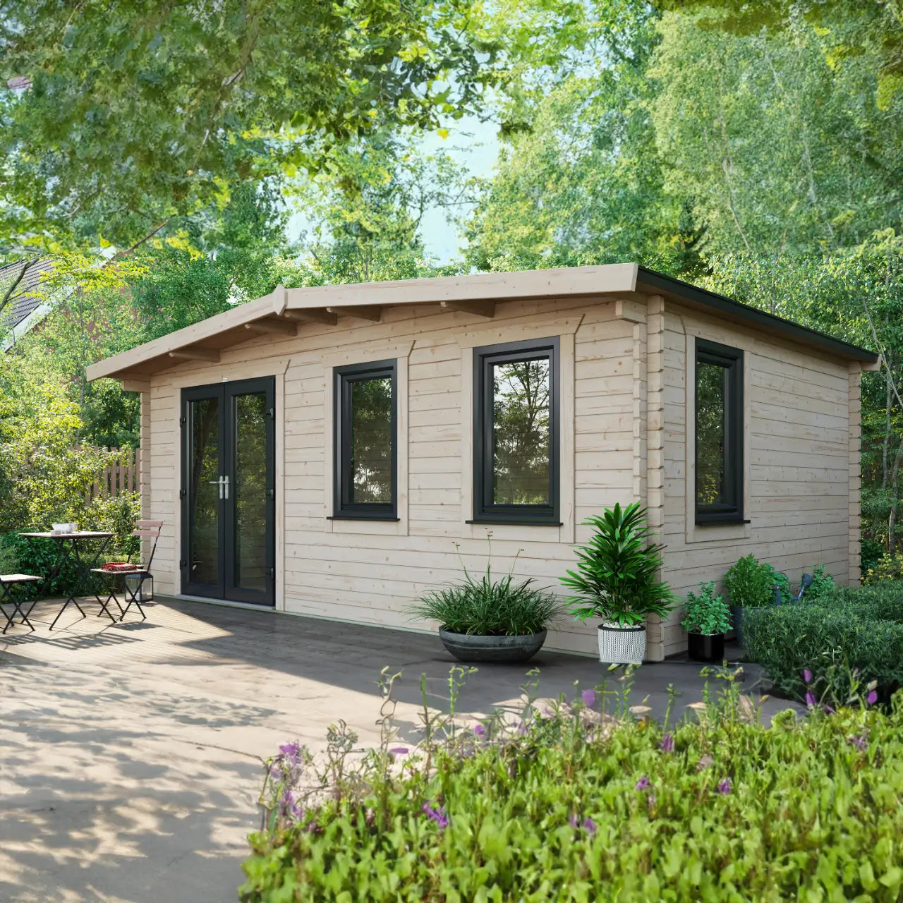 Powersheds Chalet Log Cabin - 44mm