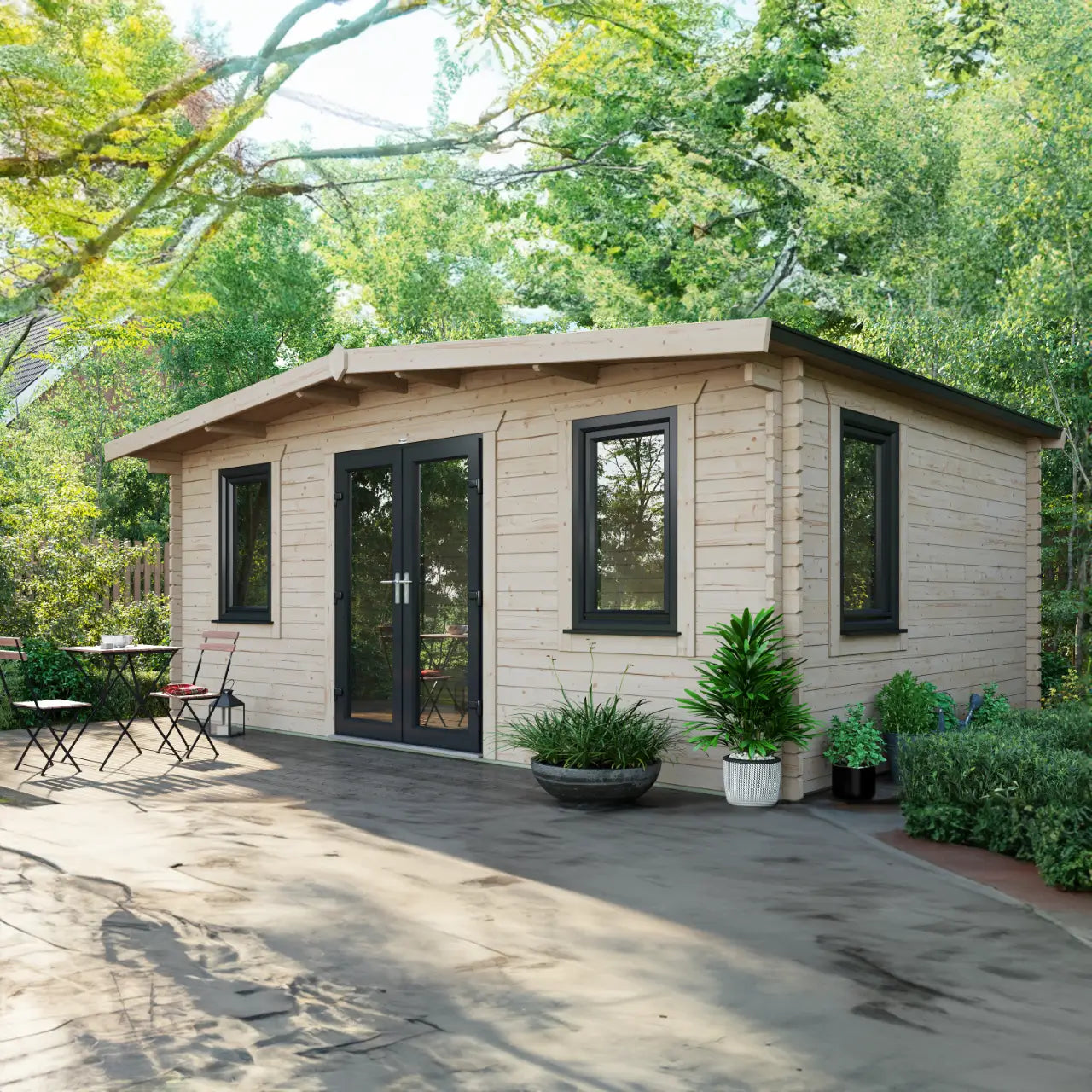 Powersheds Chalet Log Cabin - 44mm