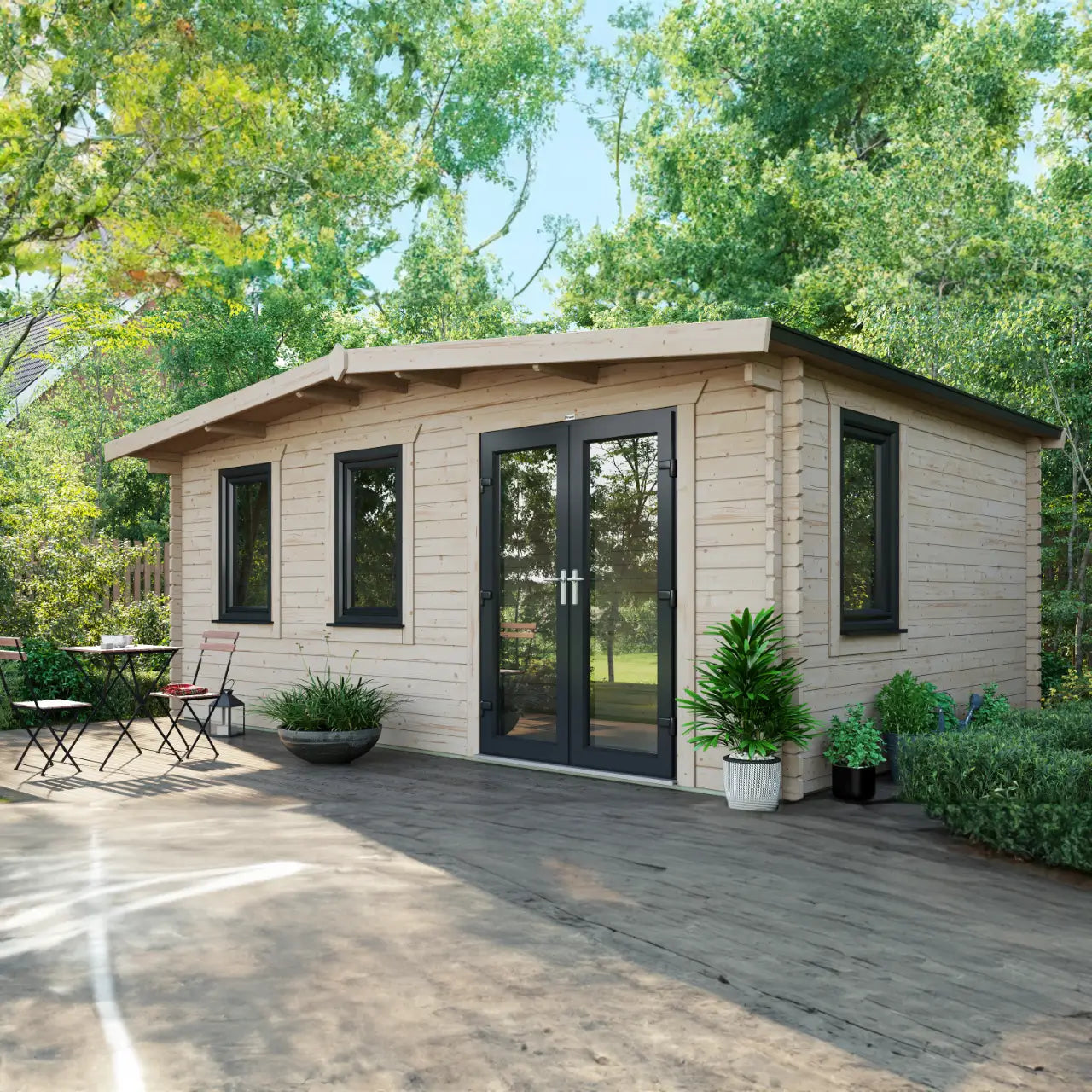 Powersheds Chalet Log Cabin - 44mm