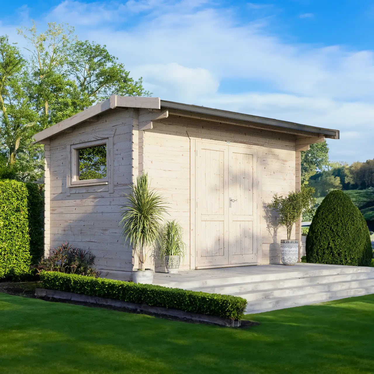Powersheds Apex Workshop Log Cabin
