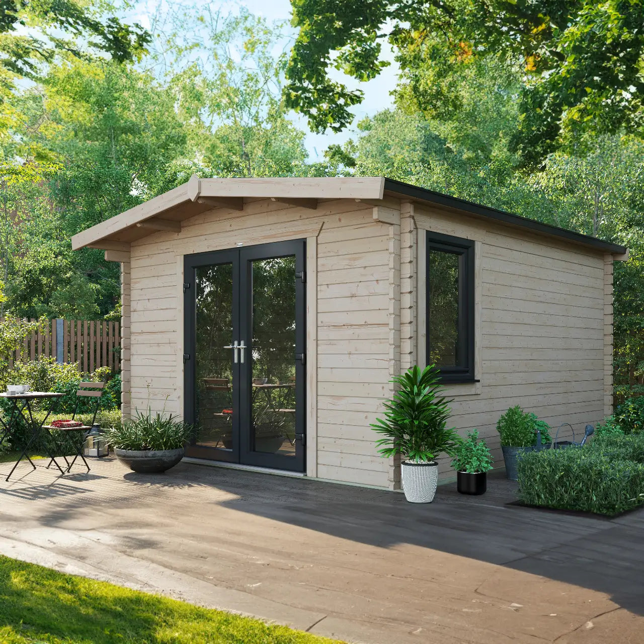 Powersheds Chalet Log Cabin - 44mm
