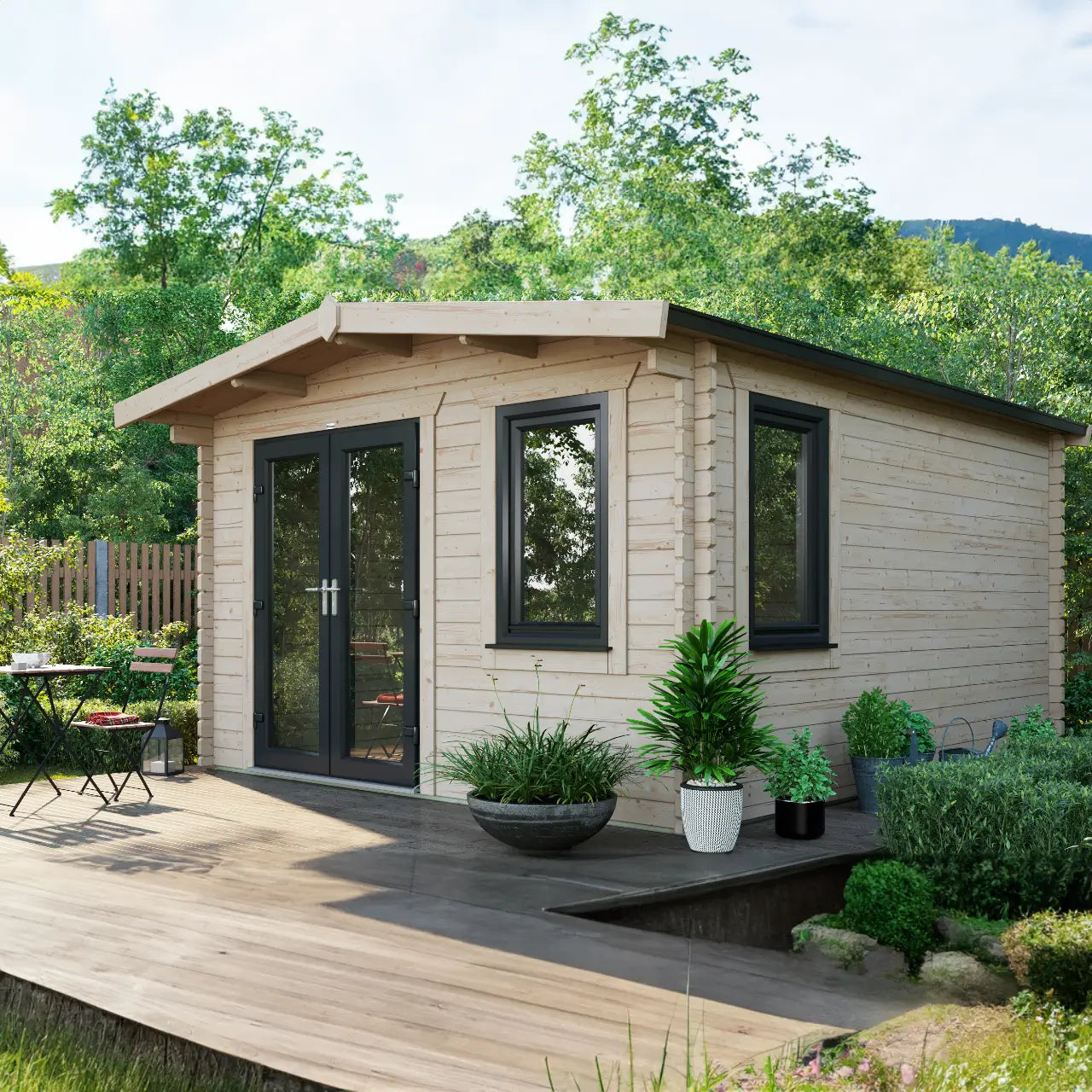 Powersheds Chalet Log Cabin - 44mm