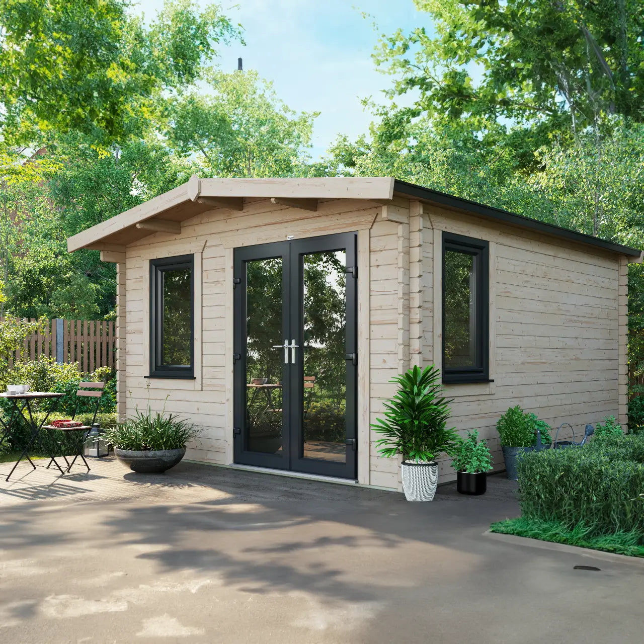 Powersheds Chalet Log Cabin - 44mm