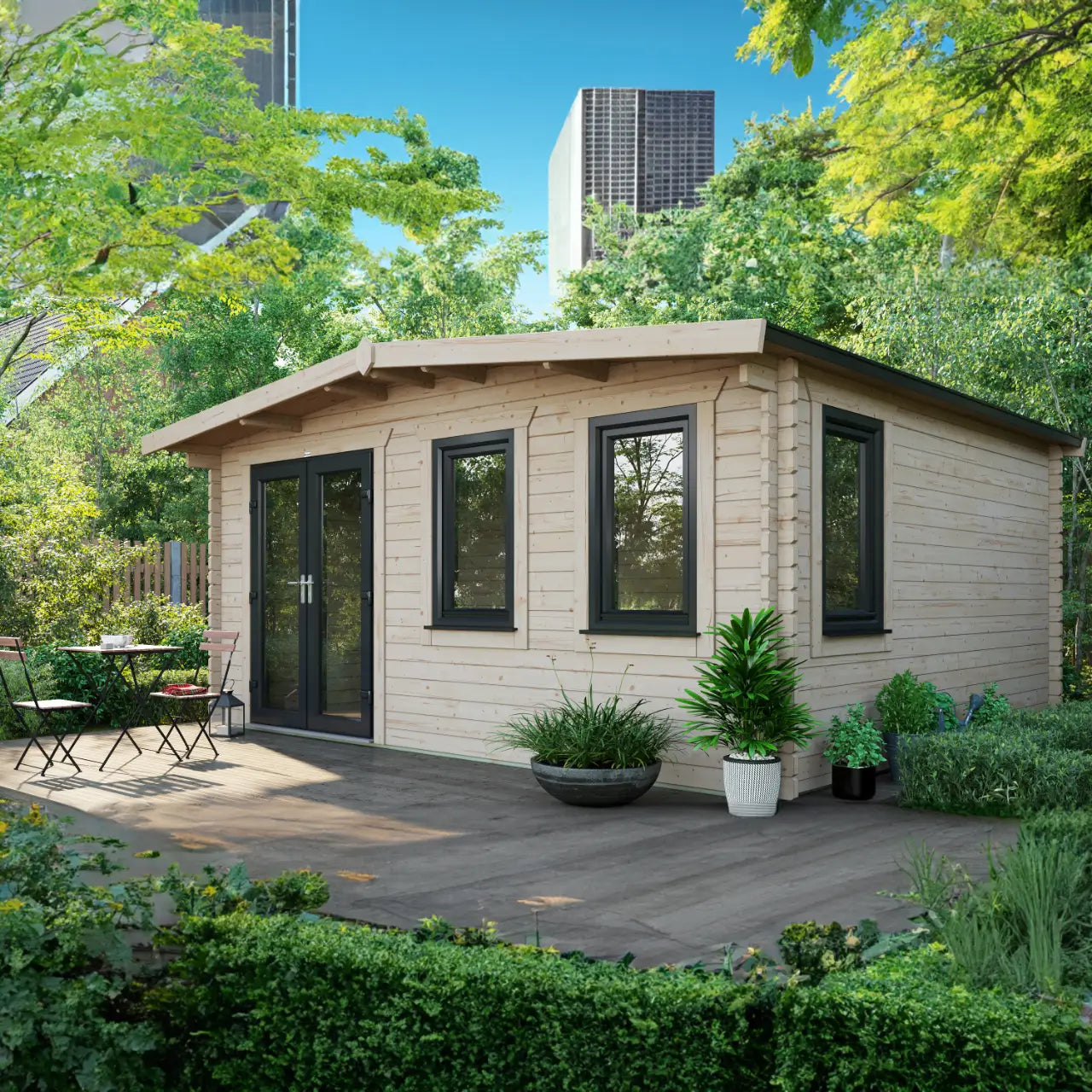Powersheds Chalet Log Cabin - 44mm