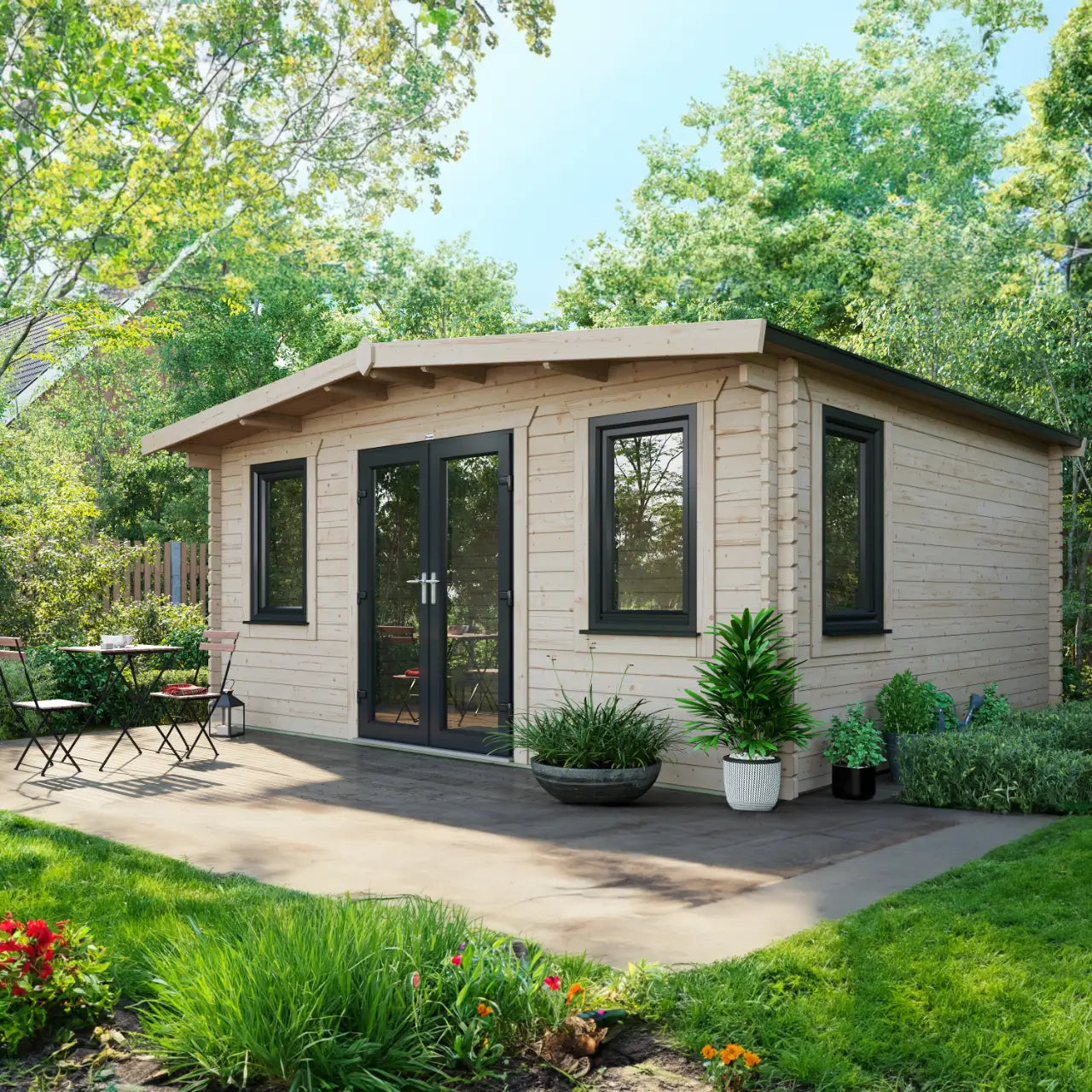 Powersheds Chalet Log Cabin - 44mm