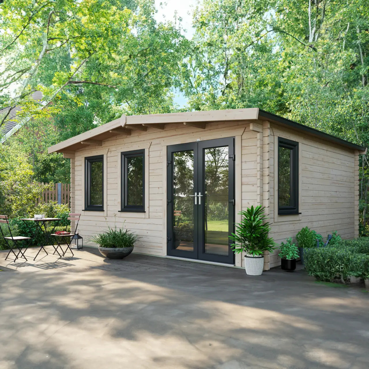 Powersheds Chalet Log Cabin - 44mm