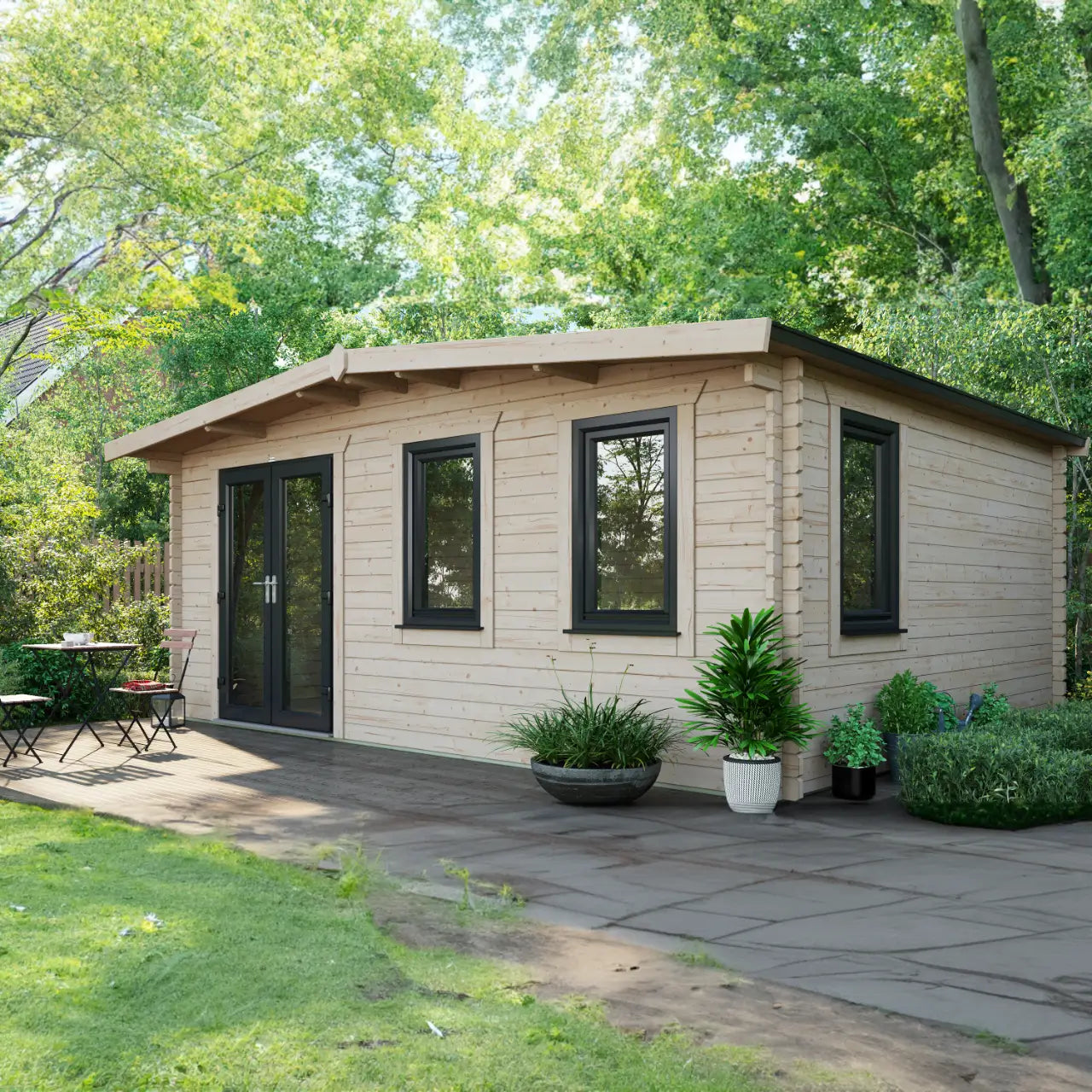 Powersheds Chalet Log Cabin - 44mm