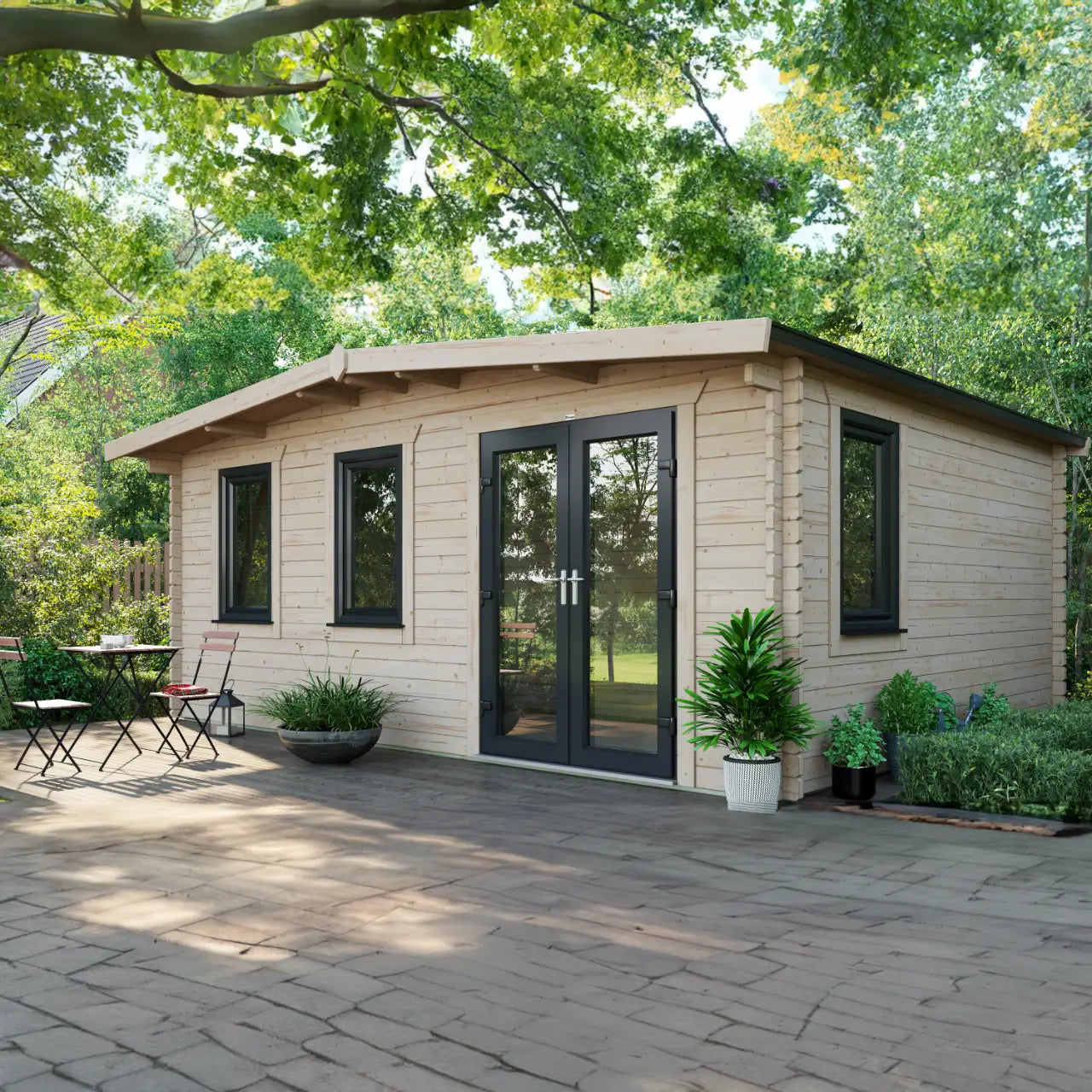 Powersheds Chalet Log Cabin - 44mm