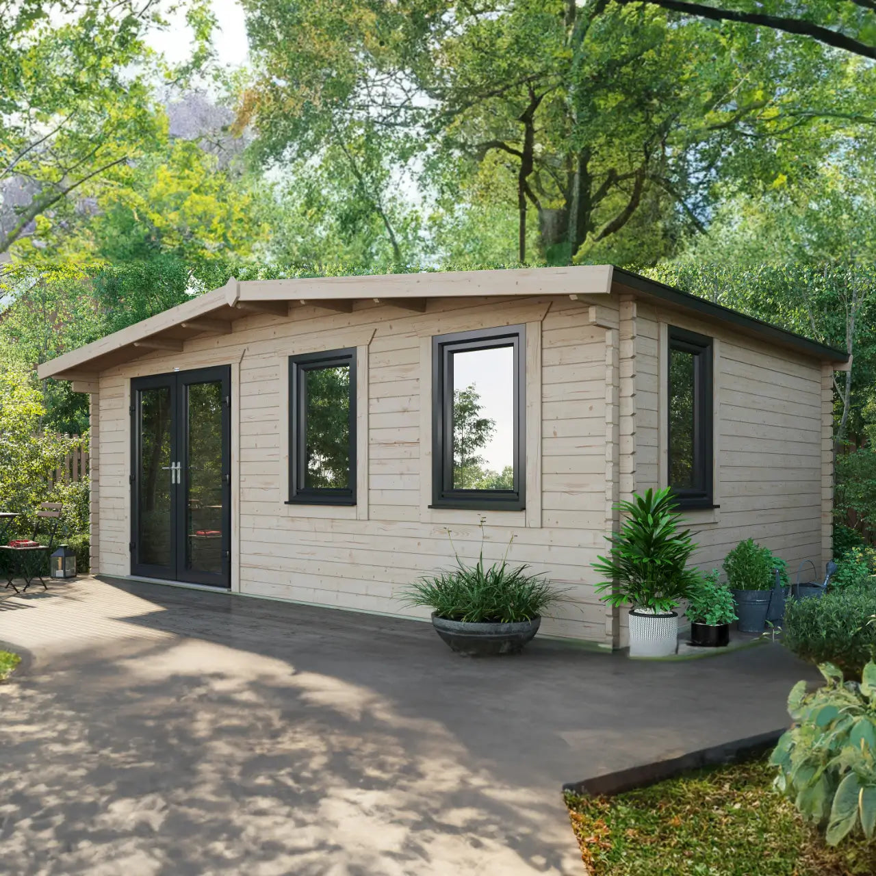 Powersheds Chalet Log Cabin - 44mm