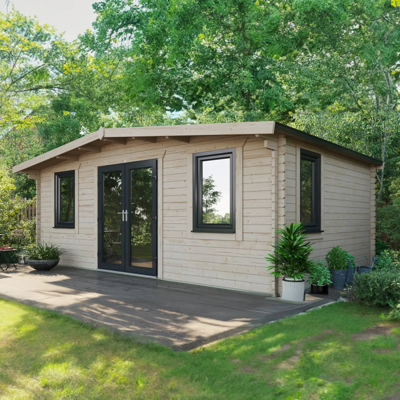 Powersheds Chalet Log Cabin - 44mm