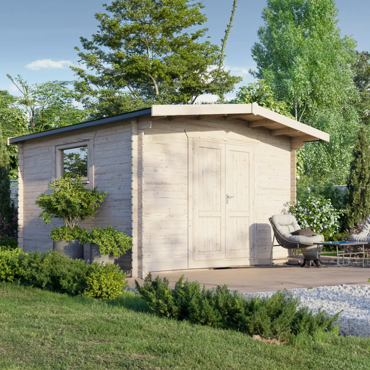 Powersheds Chalet Workshop Log Cabin