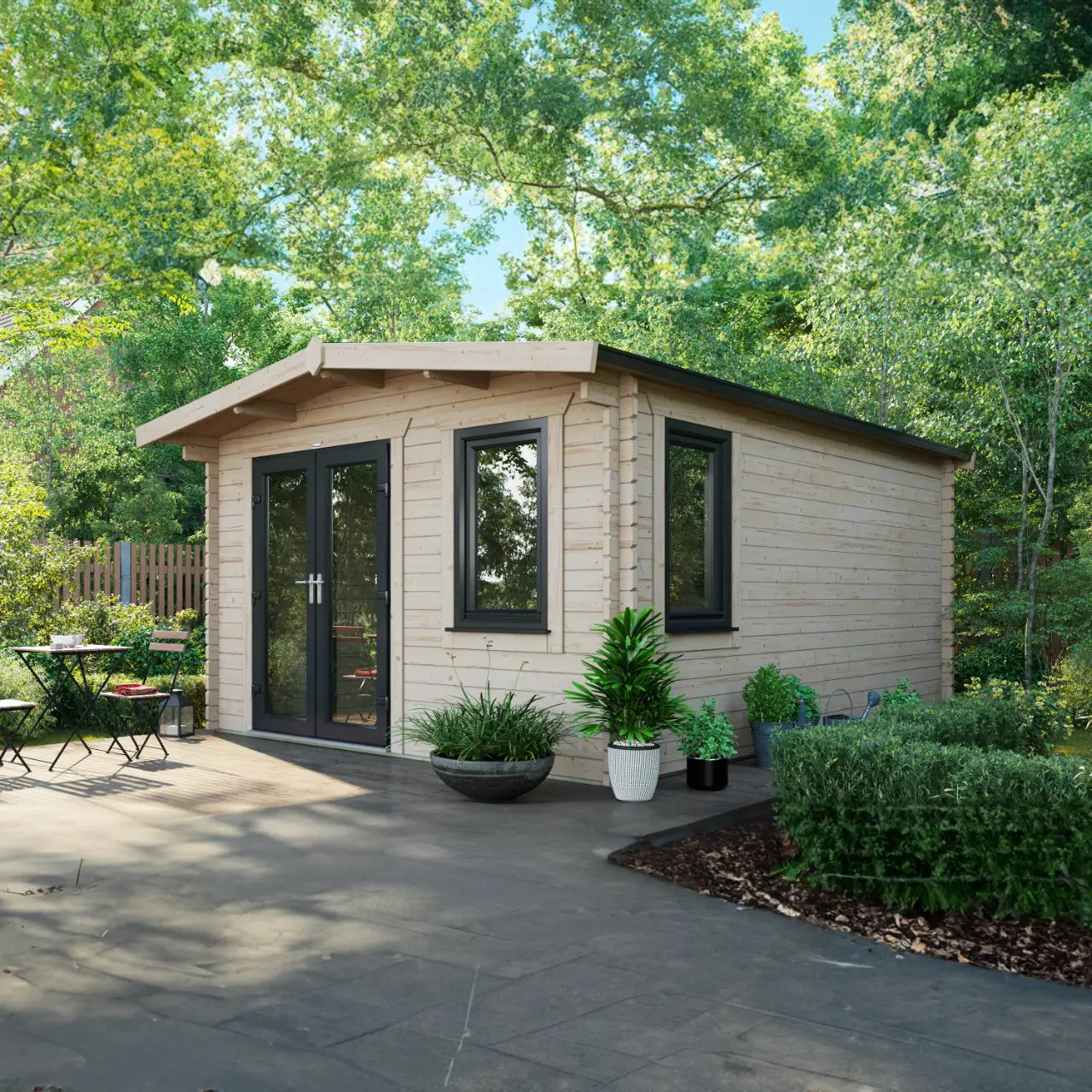 Powersheds Chalet Log Cabin - 44mm