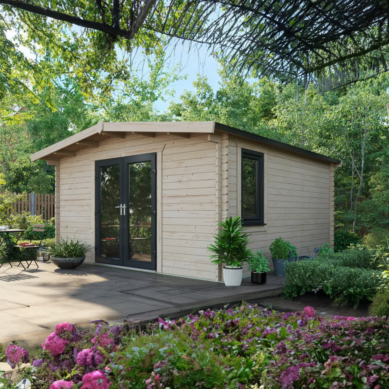 Powersheds Chalet Log Cabin - 44mm