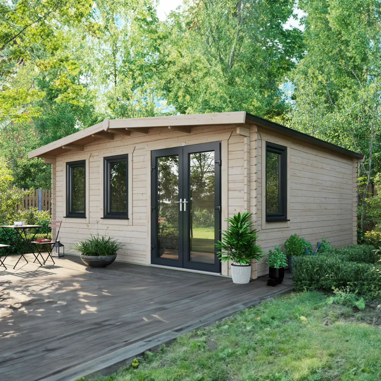 Powersheds Chalet Log Cabin - 44mm
