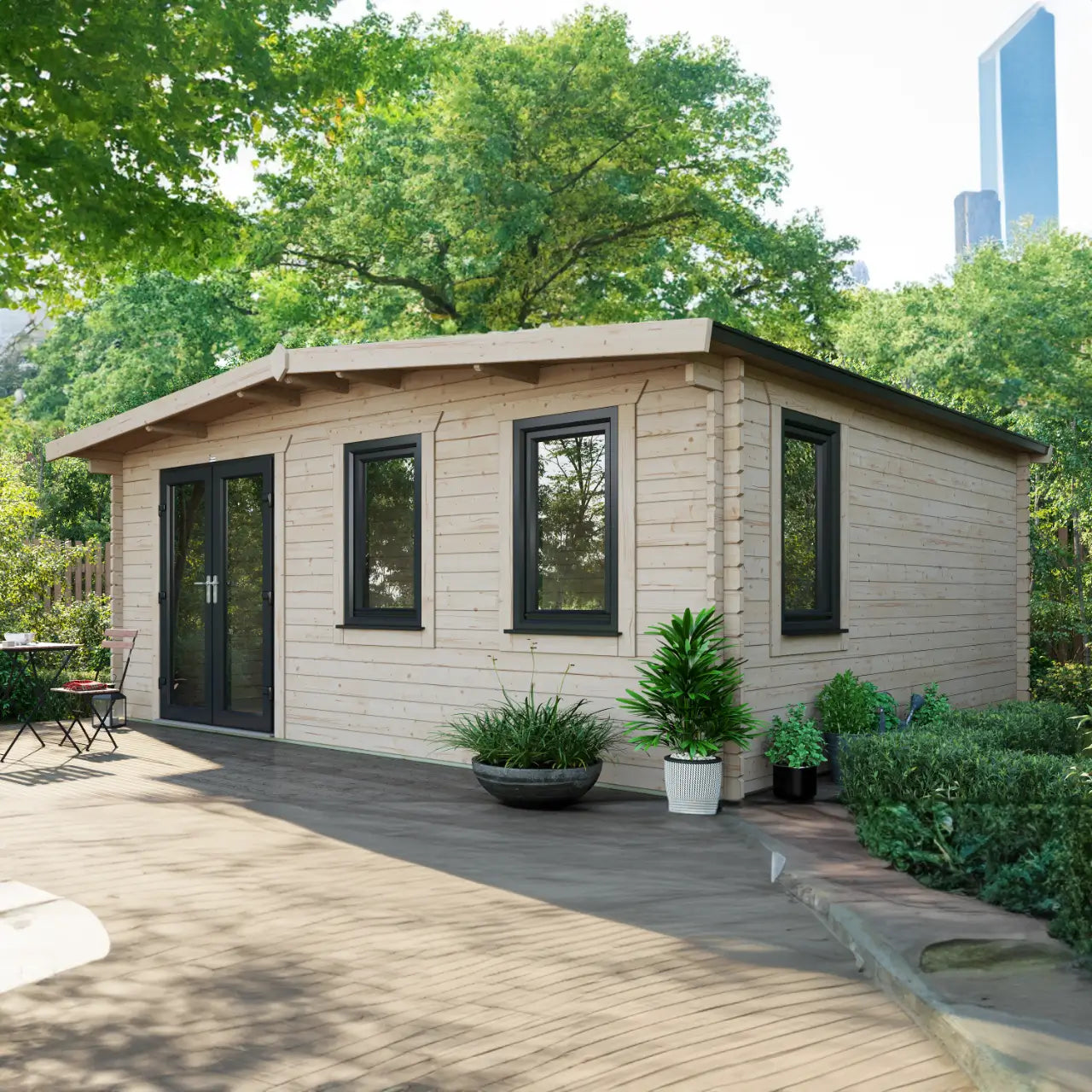 Powersheds Chalet Log Cabin - 44mm