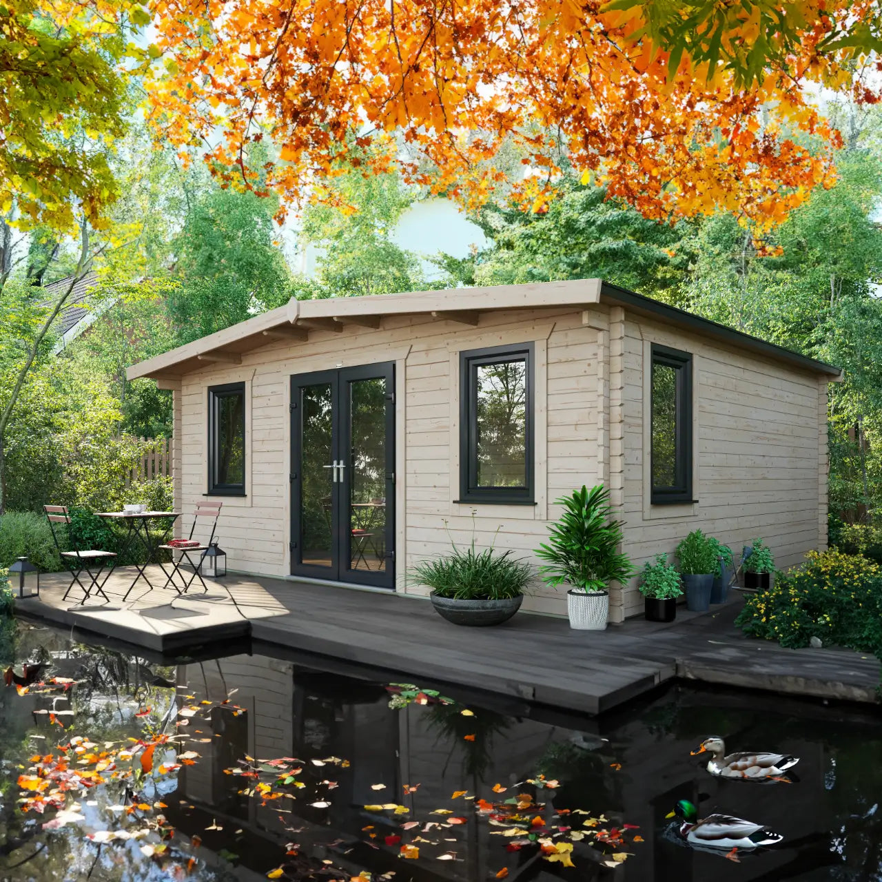 Powersheds Chalet Log Cabin - 44mm