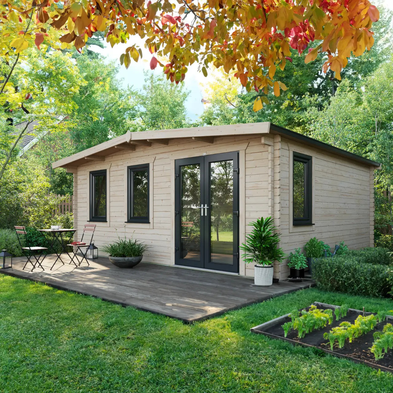 Powersheds Chalet Log Cabin - 44mm