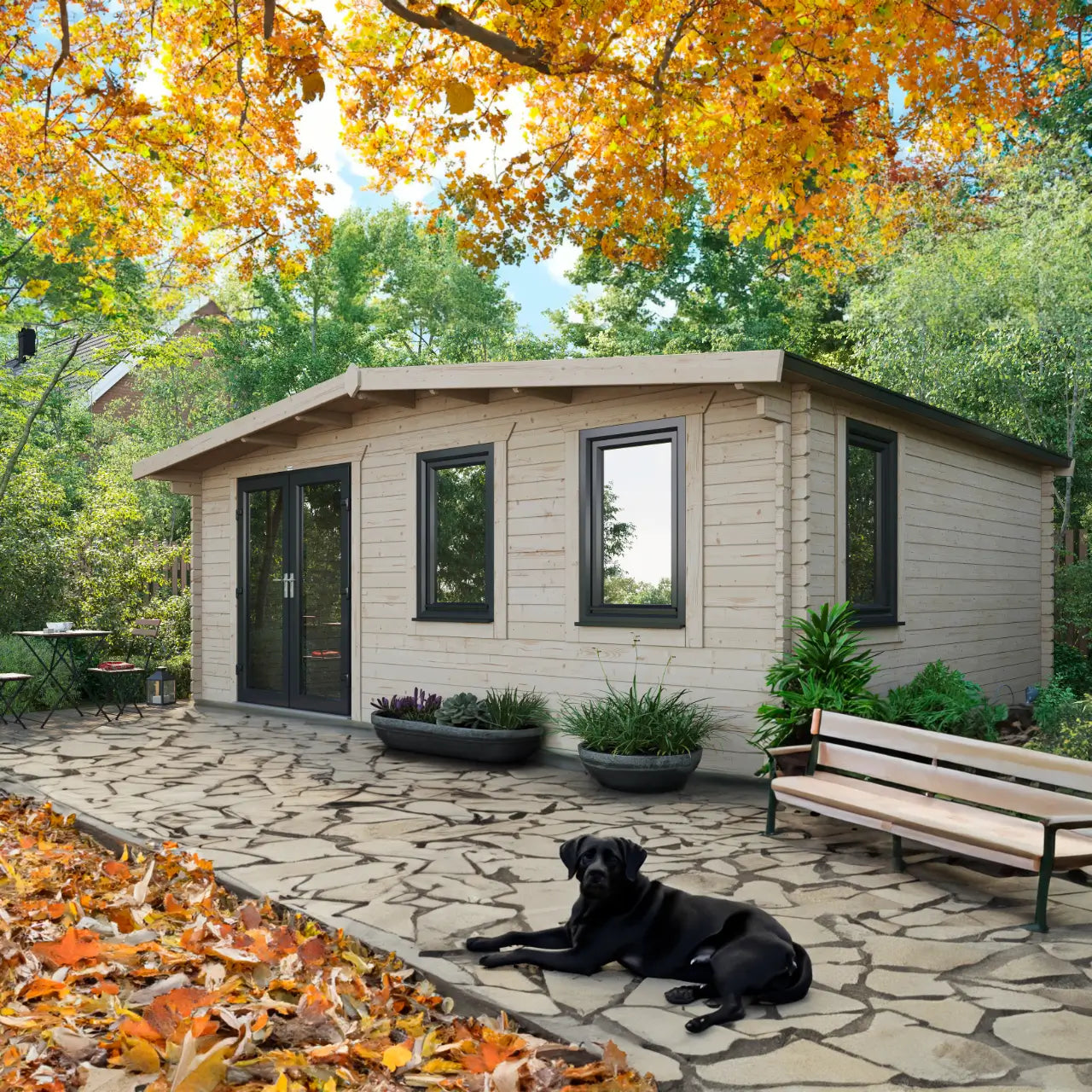 Powersheds Chalet Log Cabin - 44mm