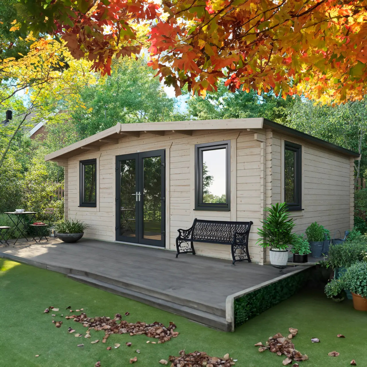 Powersheds Chalet Log Cabin - 44mm