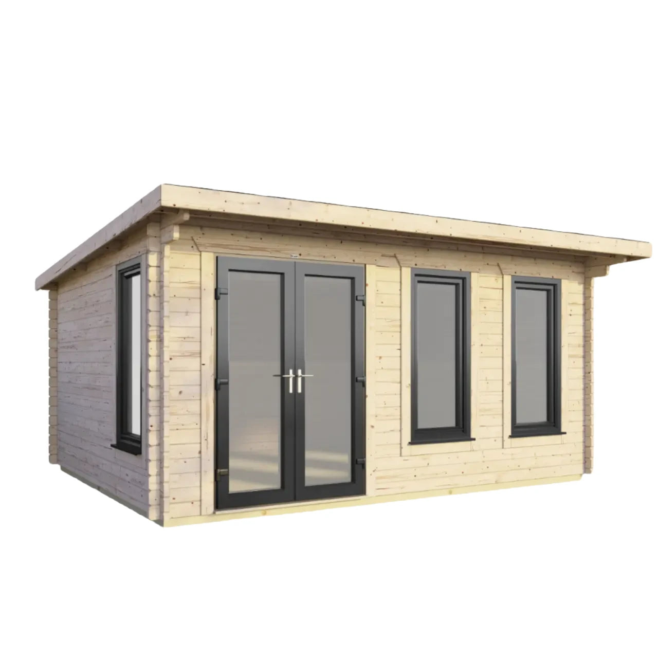 Powersheds Pent Log Cabin - 44mm