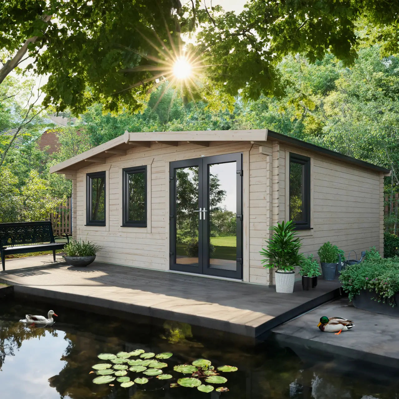 Powersheds Chalet Log Cabin - 44mm