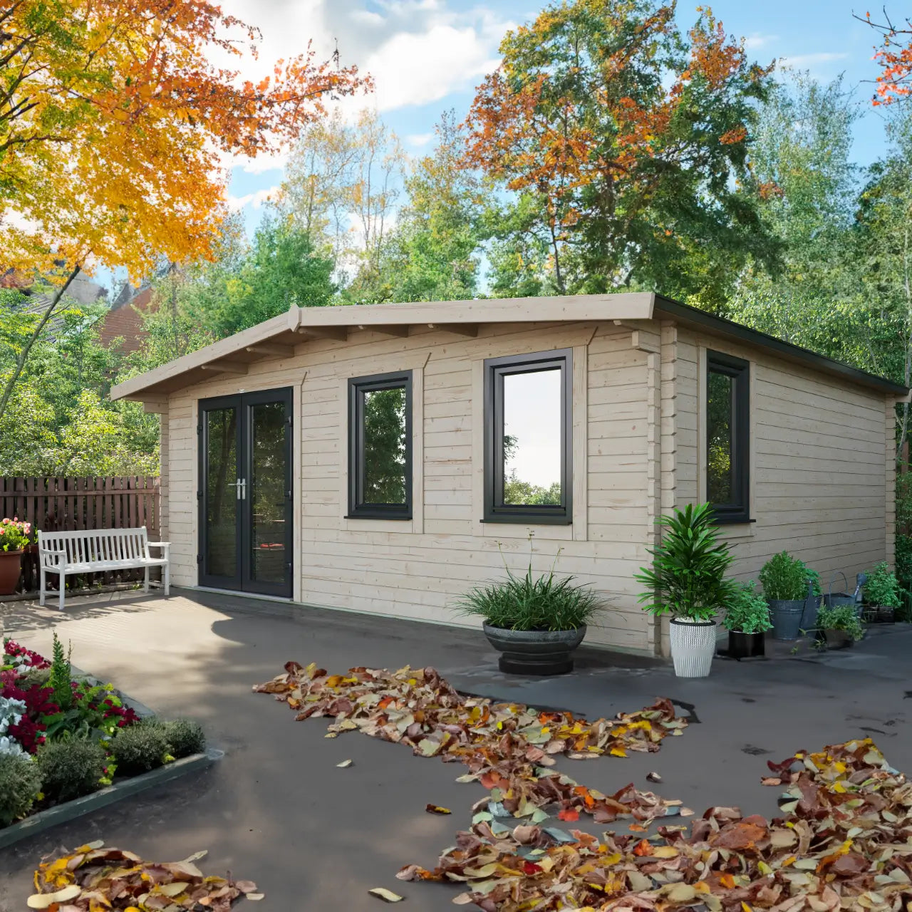 Powersheds Chalet Log Cabin - 44mm