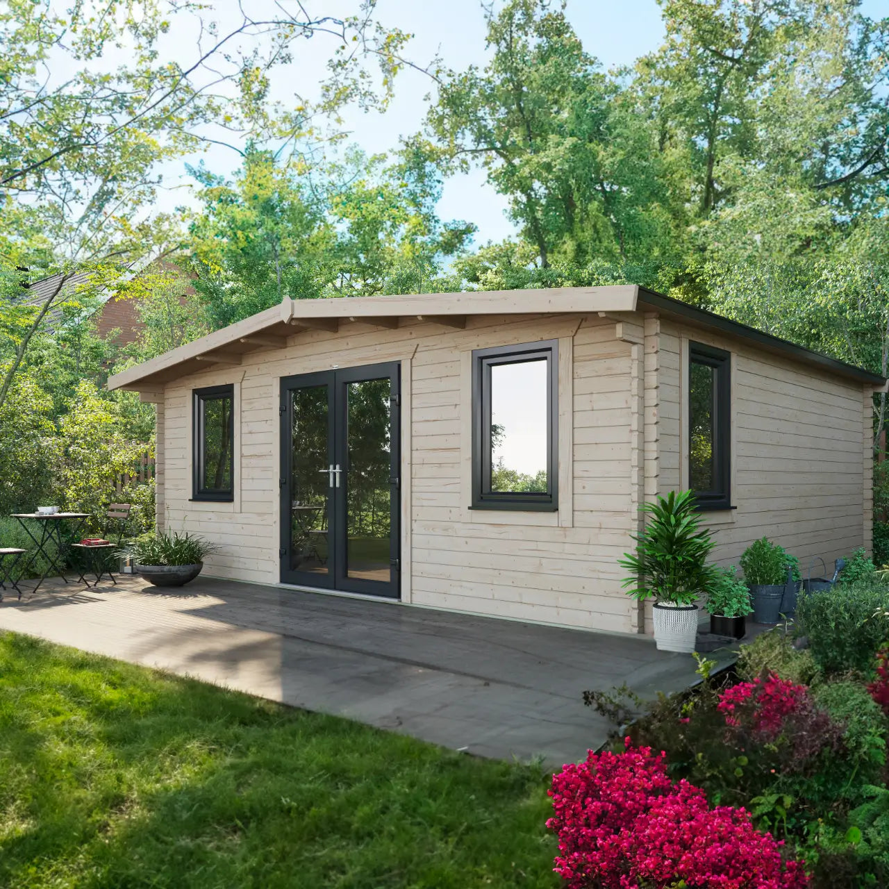 Powersheds Chalet Log Cabin - 44mm