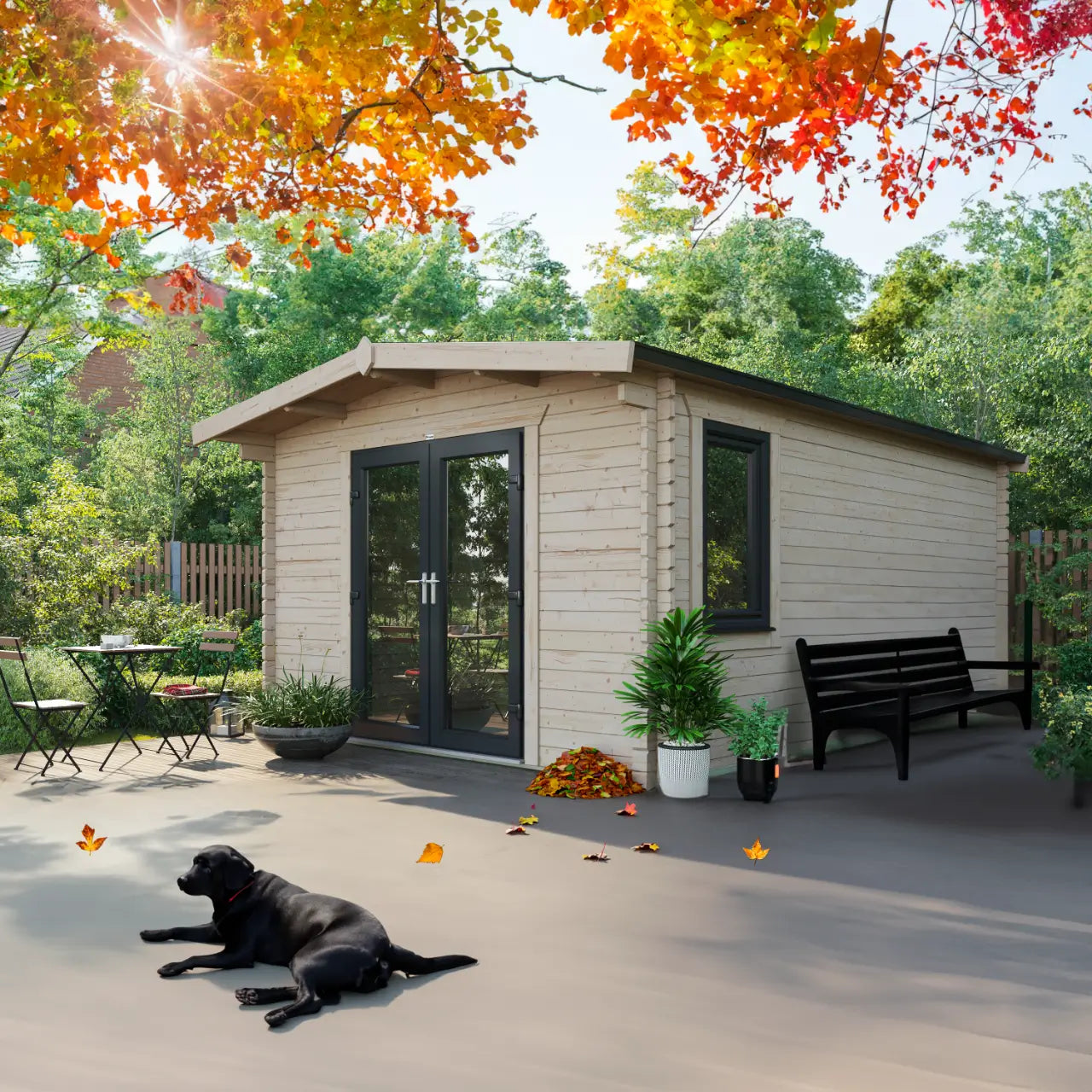 Powersheds Chalet Log Cabin - 44mm