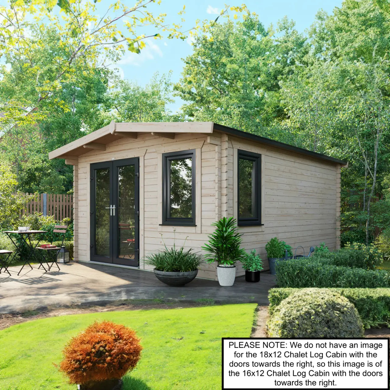 Powersheds Chalet Log Cabin - 44mm