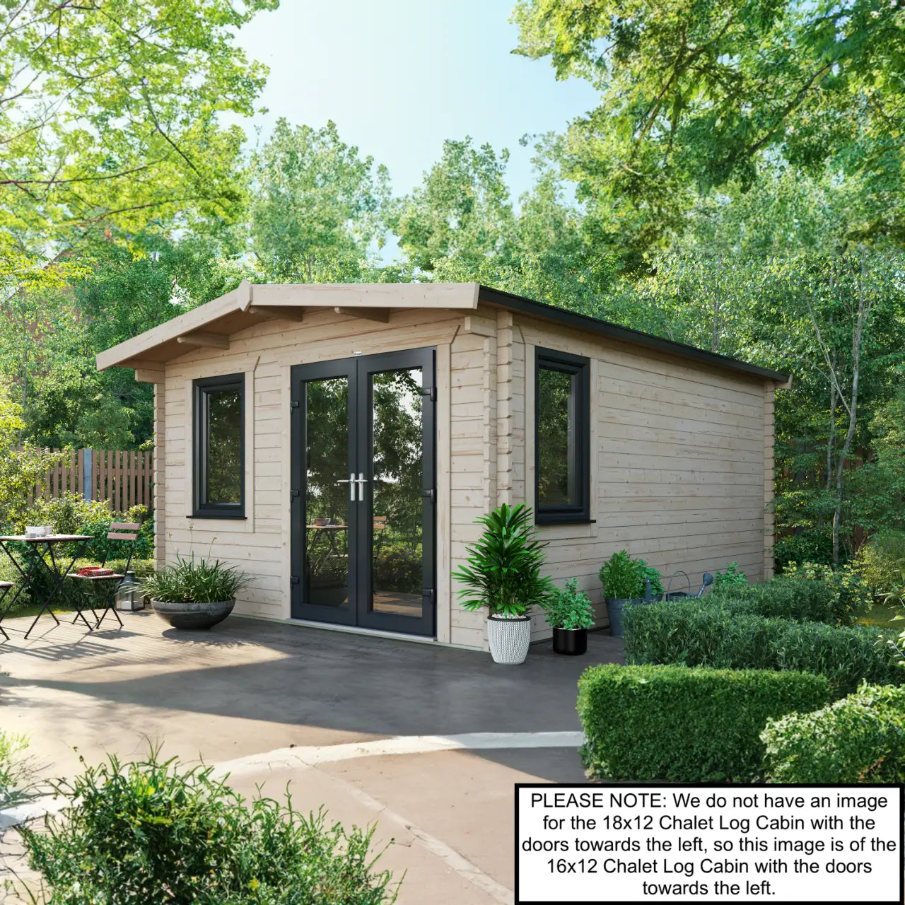 Powersheds Chalet Log Cabin - 44mm