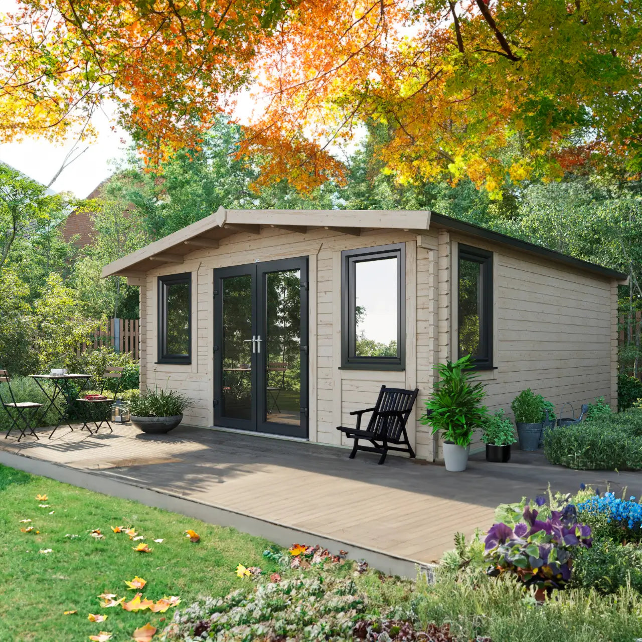 Powersheds Chalet Log Cabin - 44mm