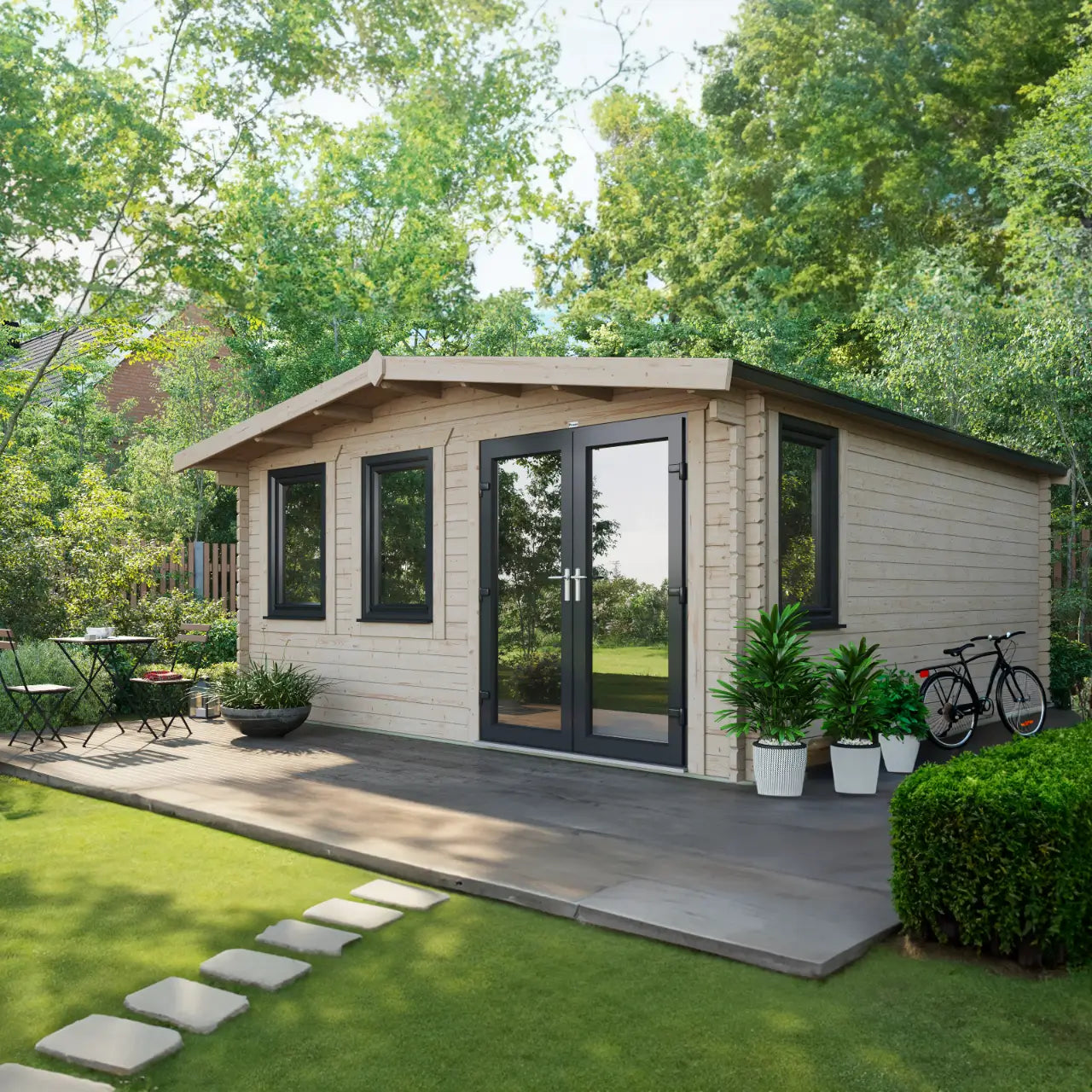 Powersheds Chalet Log Cabin - 44mm