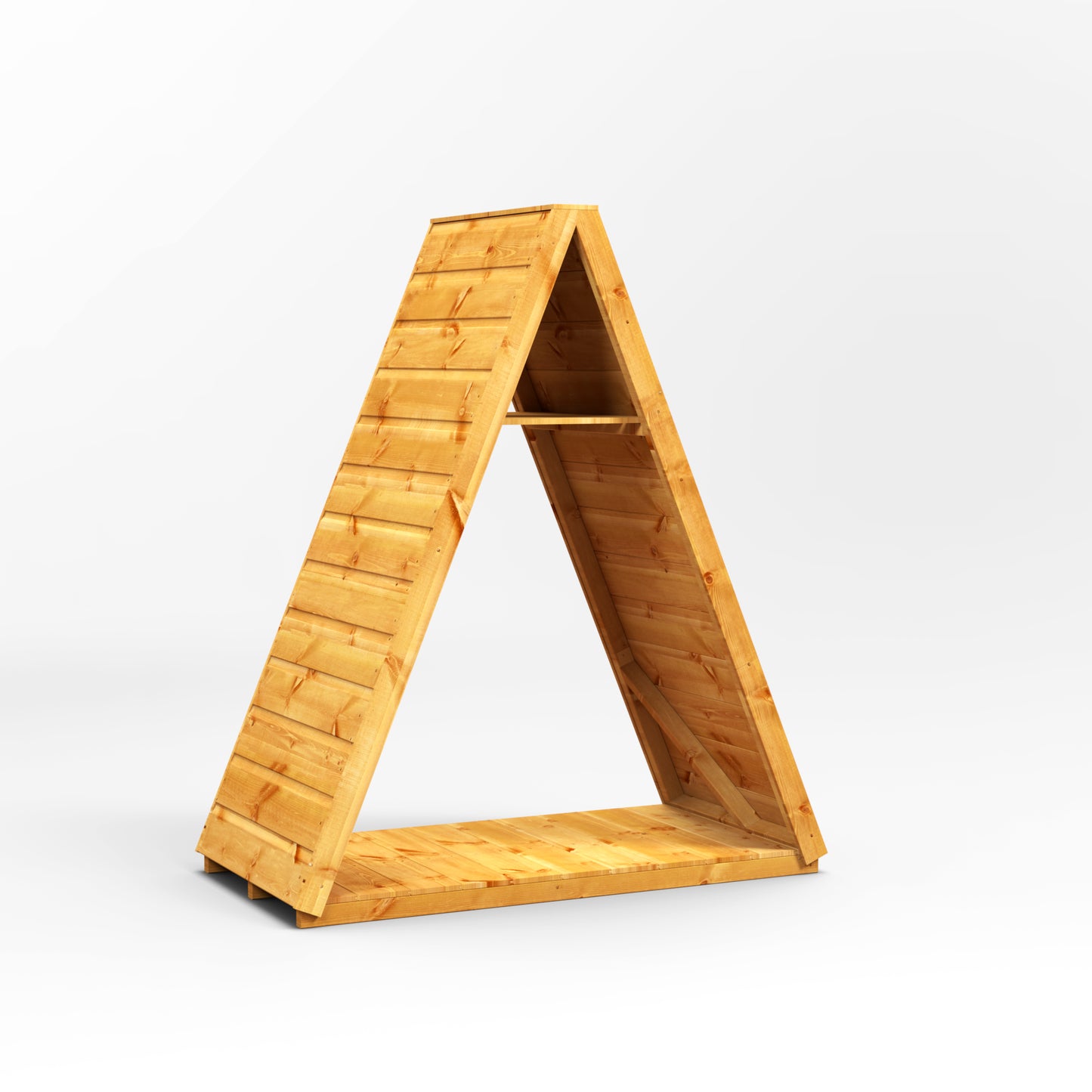 Powersheds Triangular Log Store (Shelving Included)