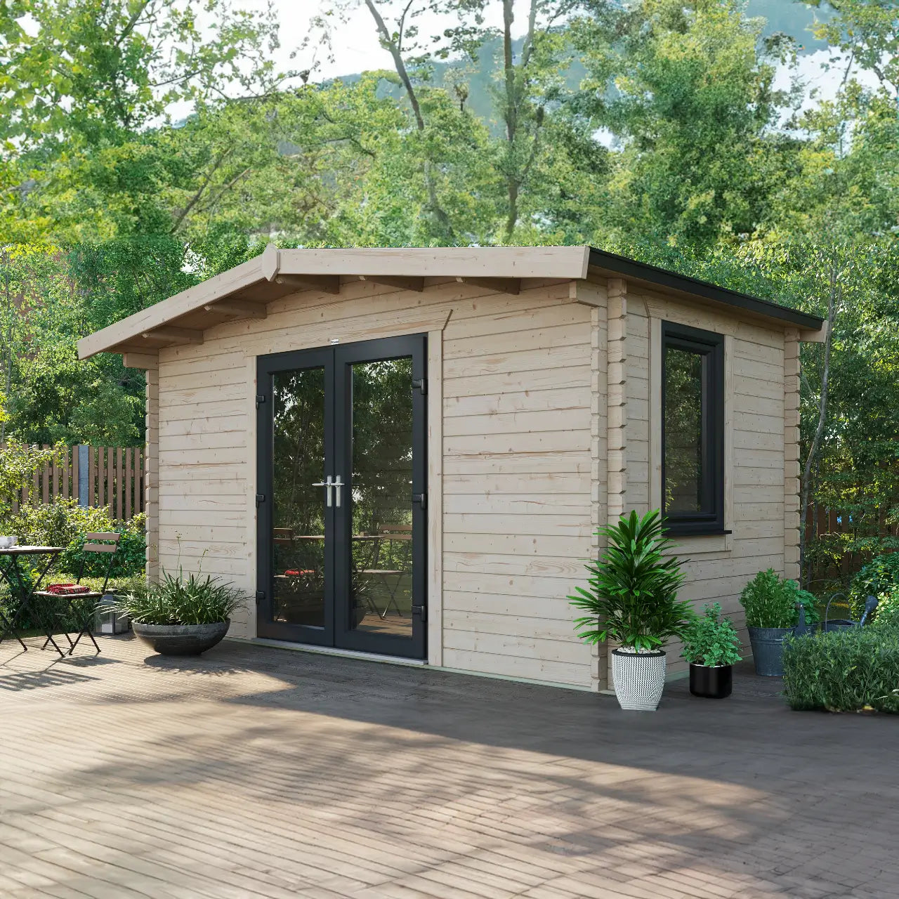 Powersheds Chalet Log Cabin - 44mm