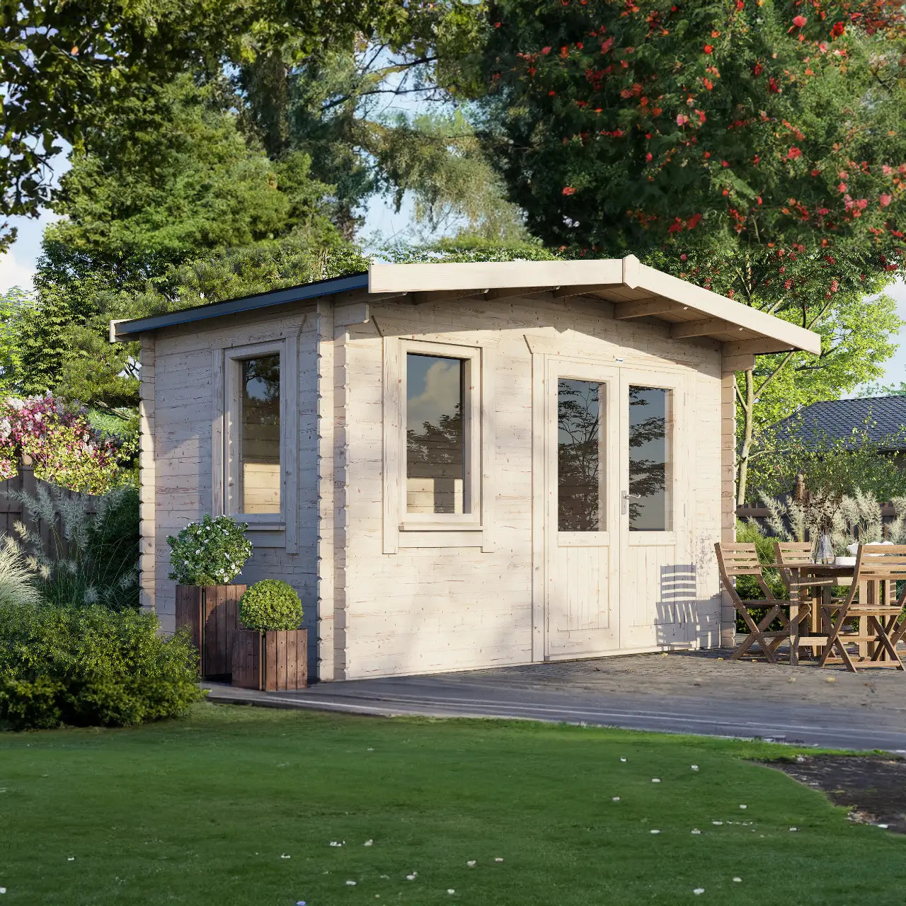 Powersheds Chalet Log Cabin - 28mm