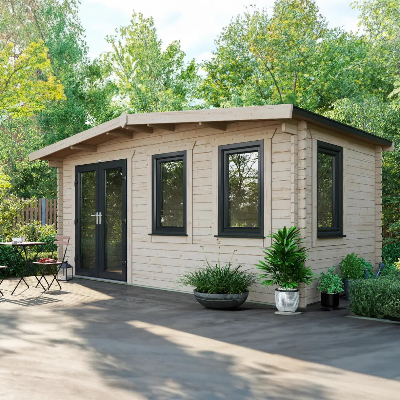 Powersheds Chalet Log Cabin - 44mm