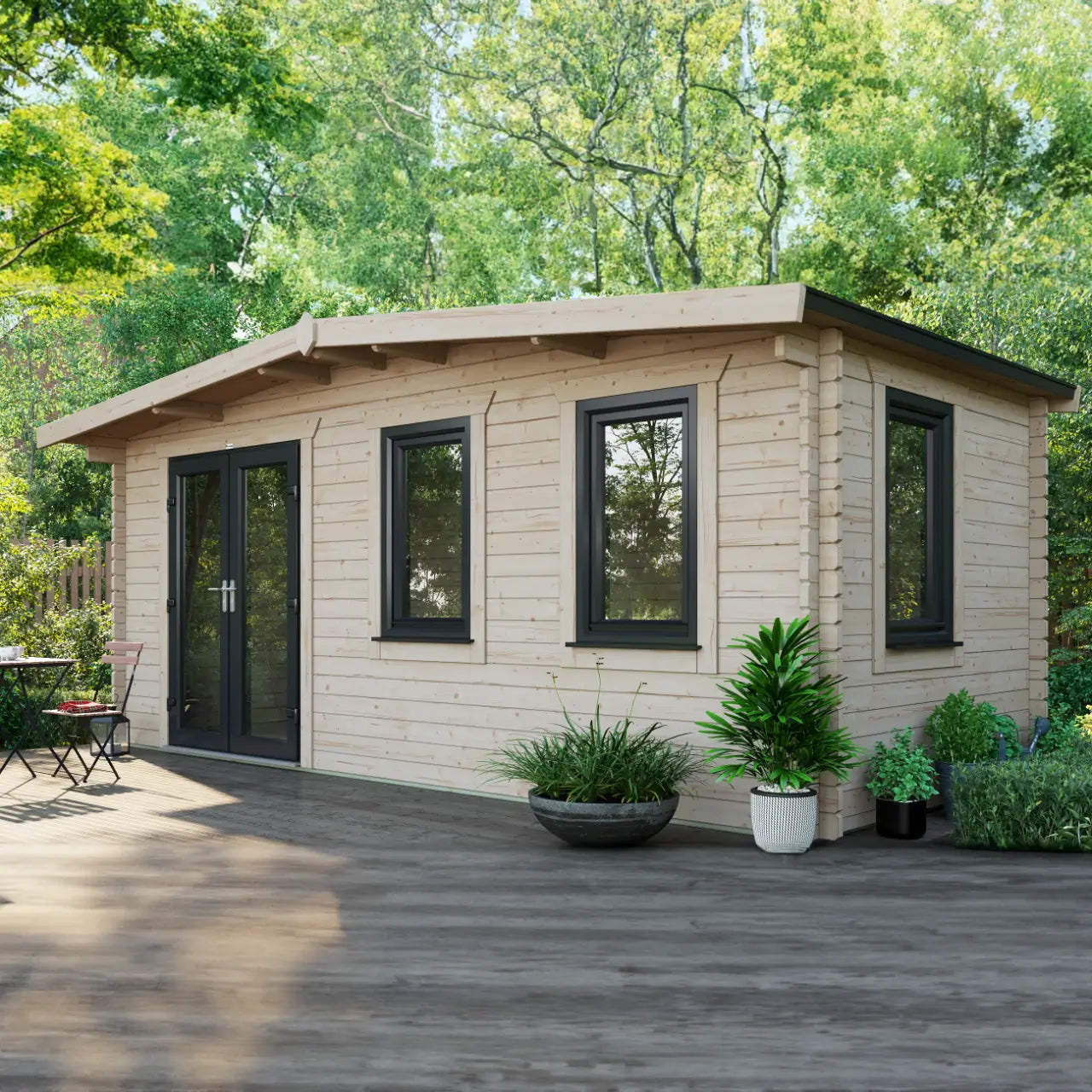 Powersheds Chalet Log Cabin - 44mm