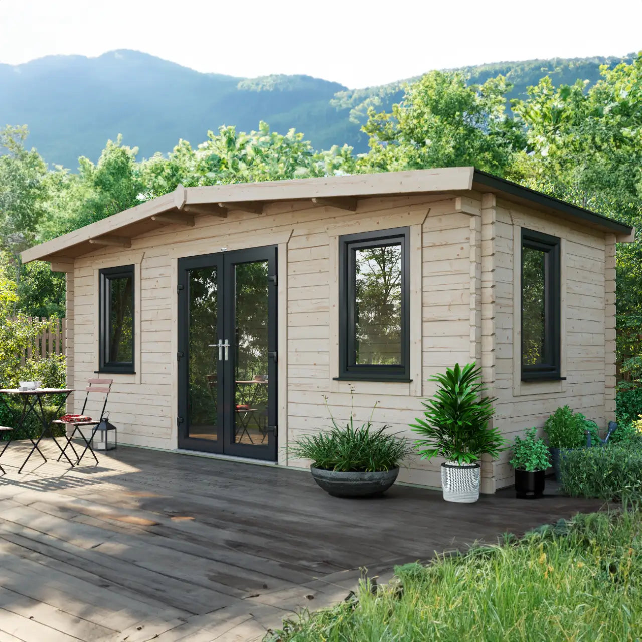 Powersheds Chalet Log Cabin - 44mm